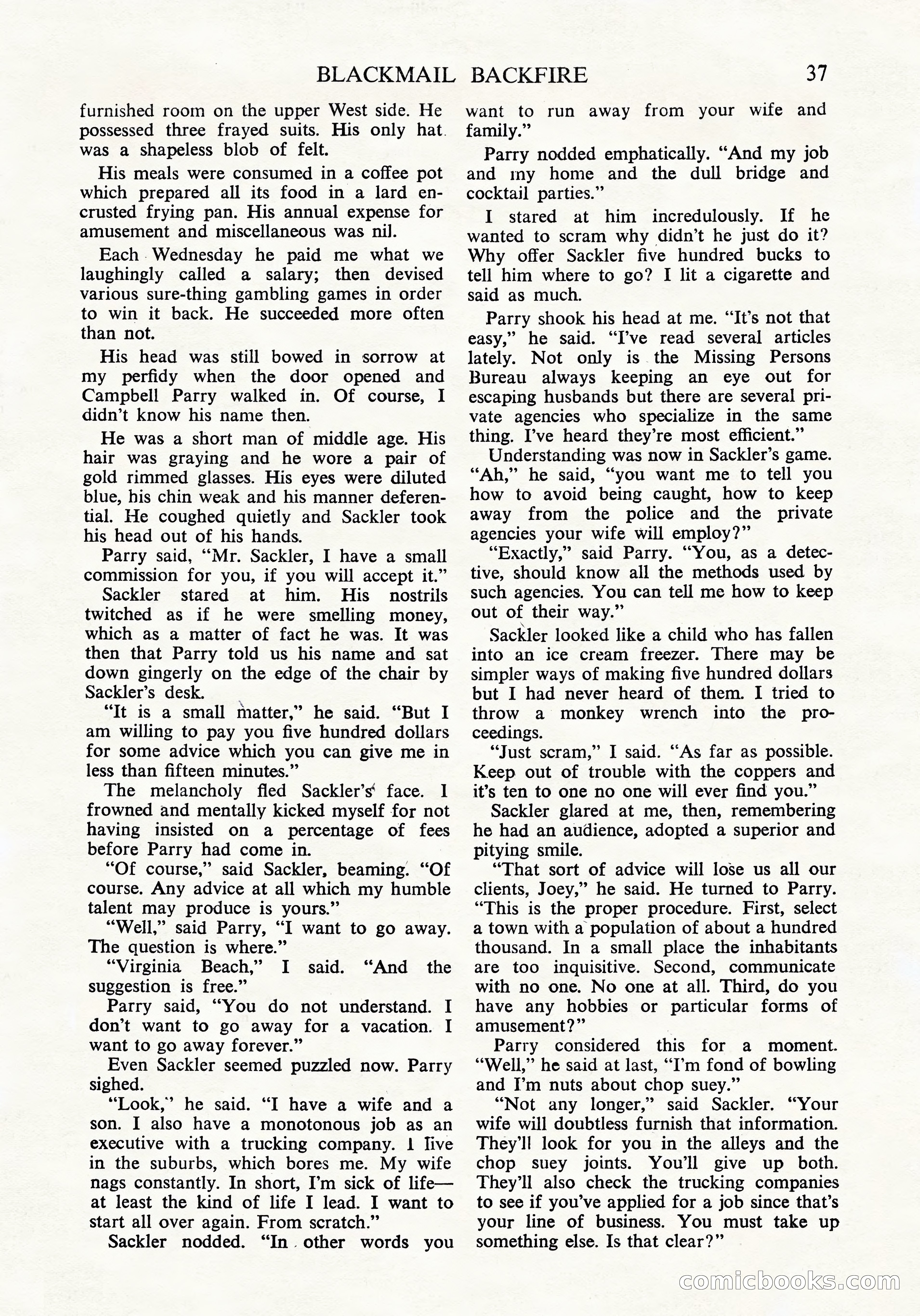 Black Mask (UK Edition), April 1950 — page 39 of 68
