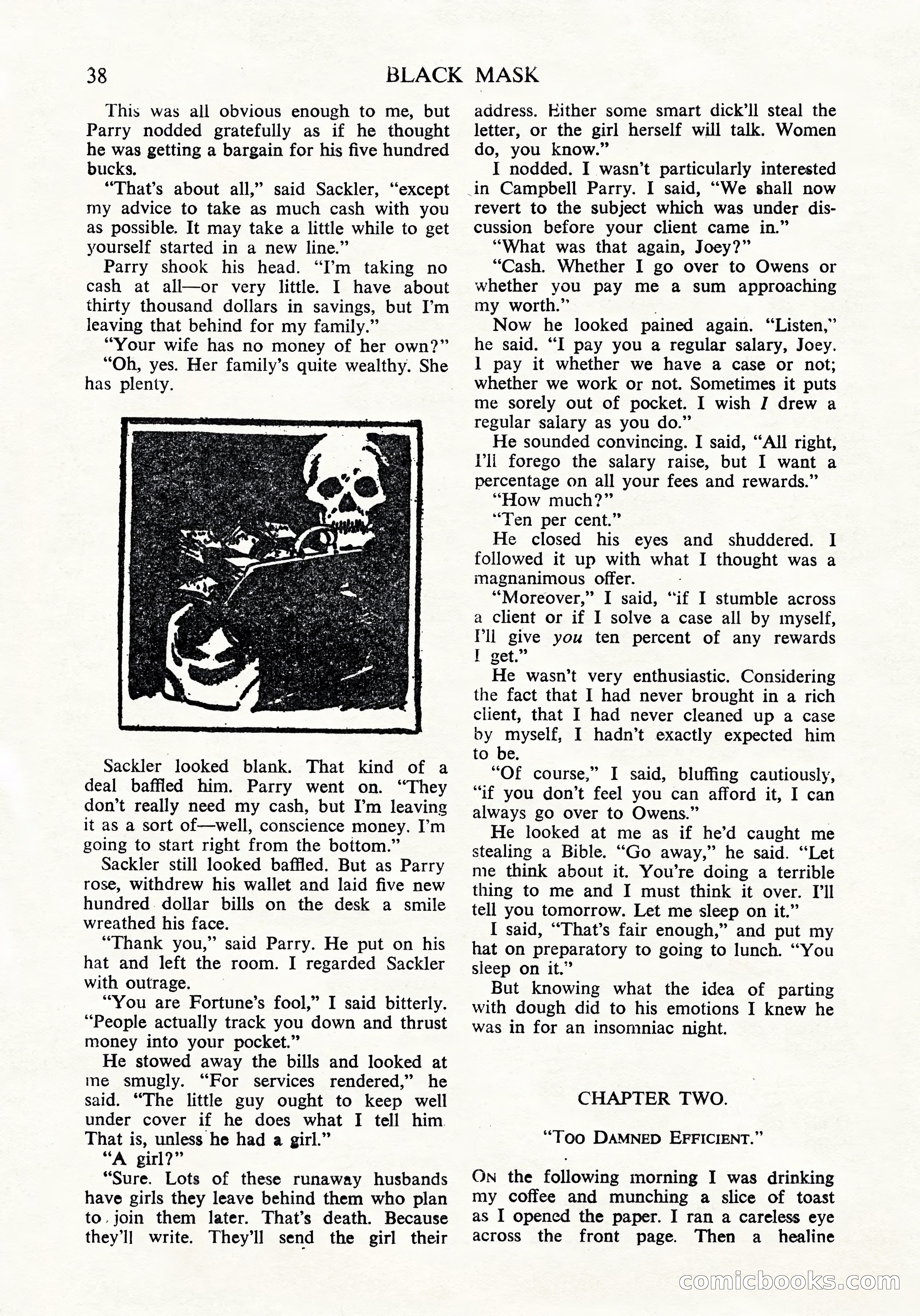 Black Mask (UK Edition), April 1950 — page 40 of 68
