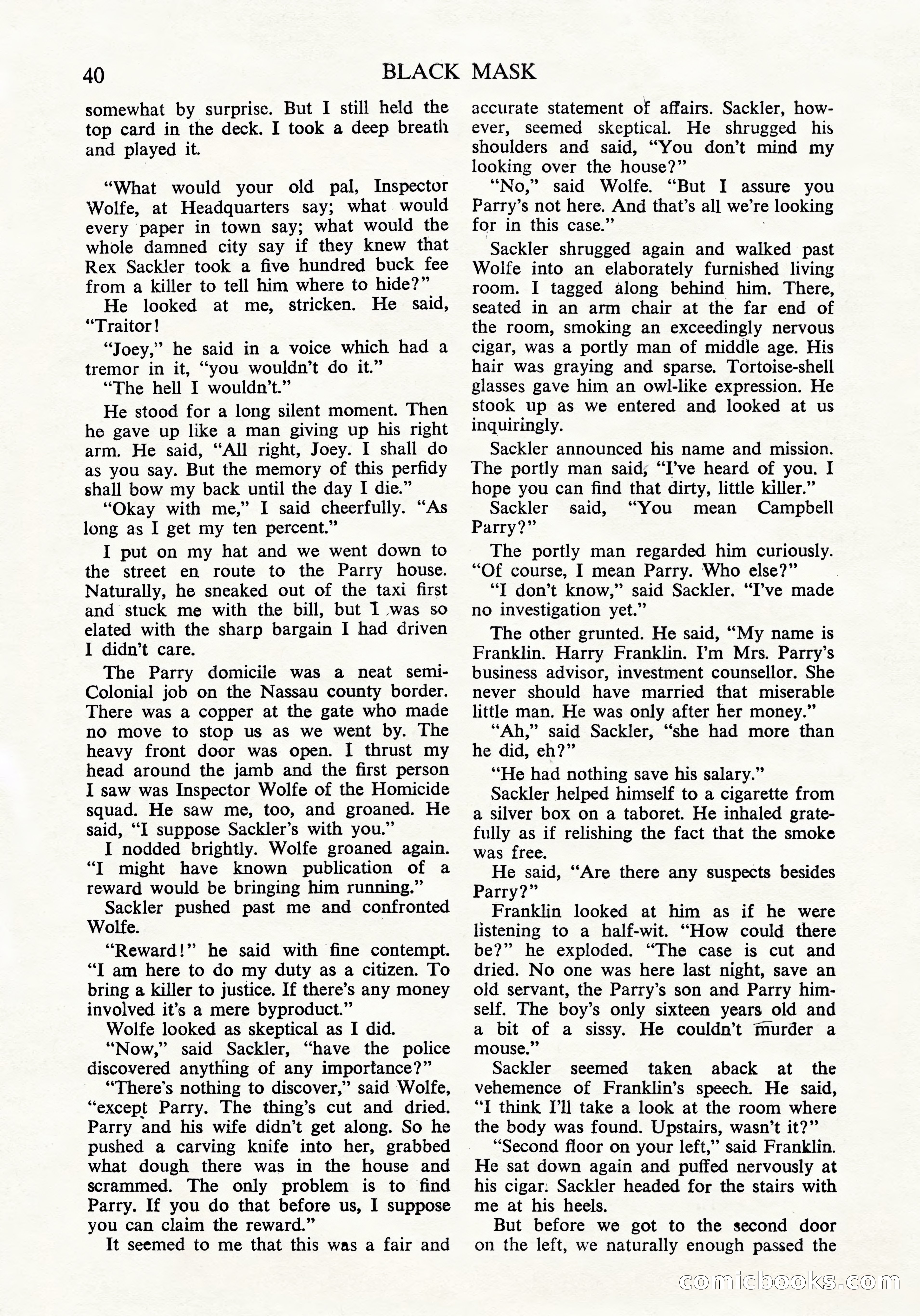 Black Mask (UK Edition), April 1950 — page 42 of 68
