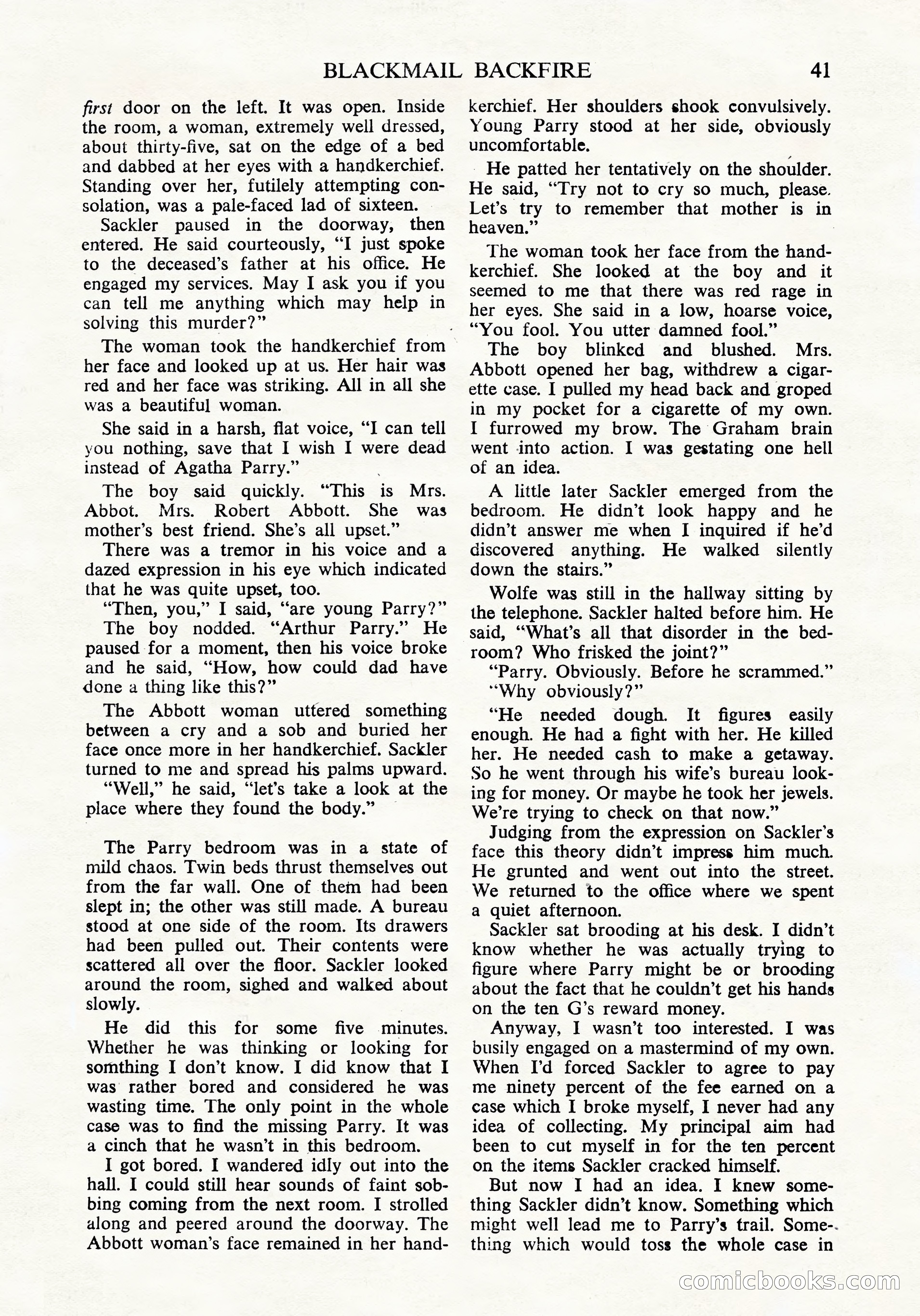 Black Mask (UK Edition), April 1950 — page 43 of 68