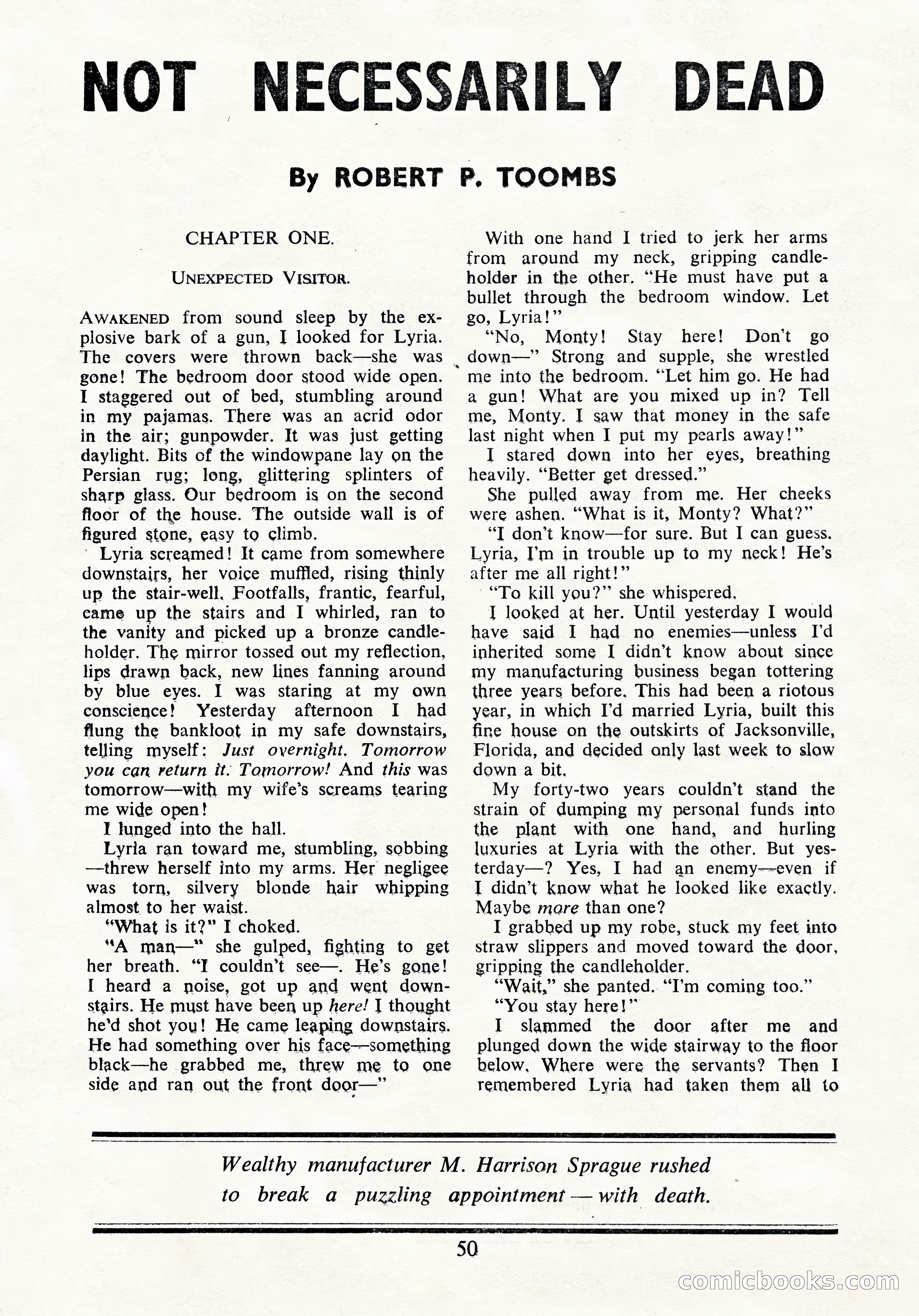 Black Mask (UK Edition), April 1950 — page 52 of 68