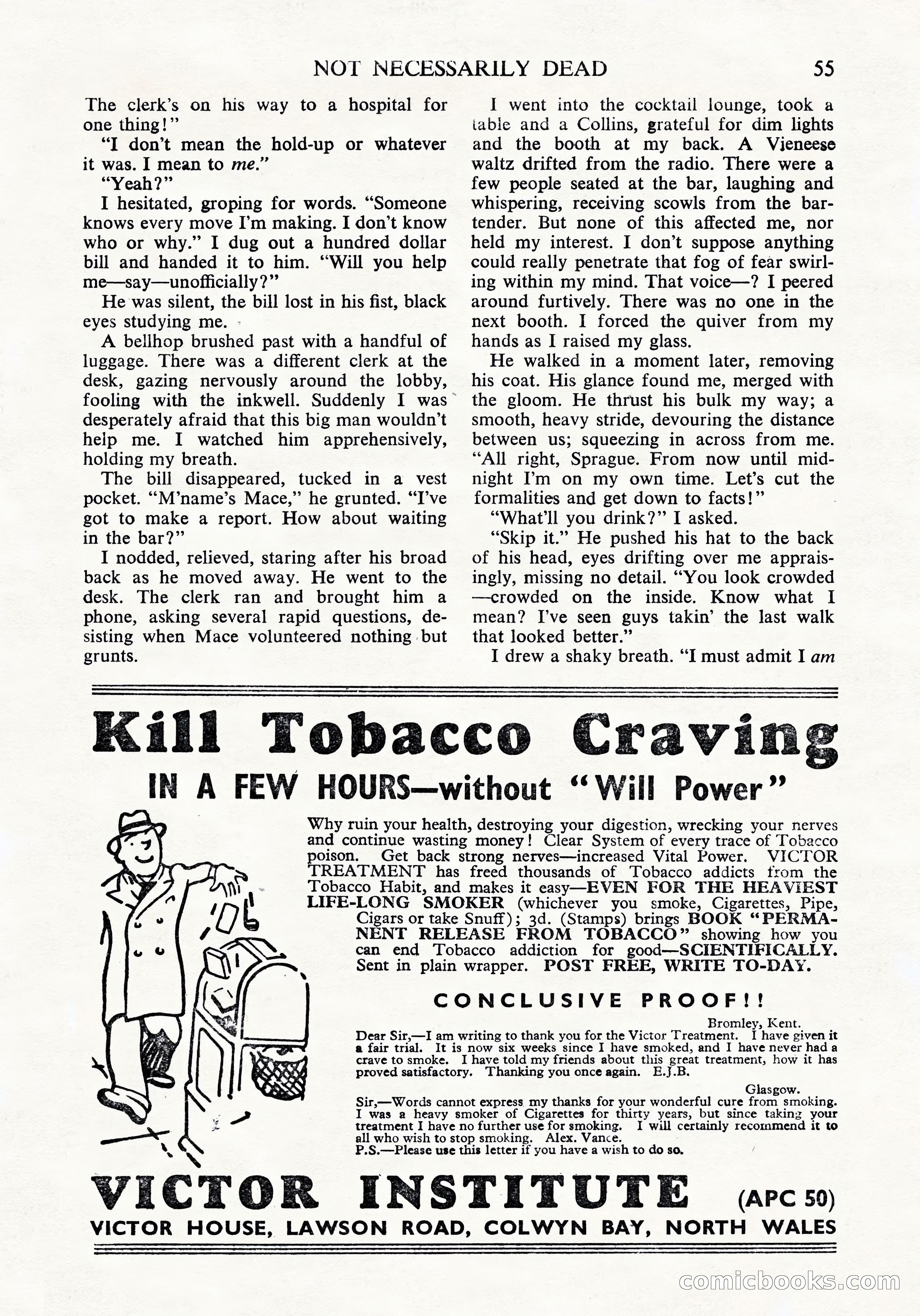 Black Mask (UK Edition), April 1950 — page 57 of 68