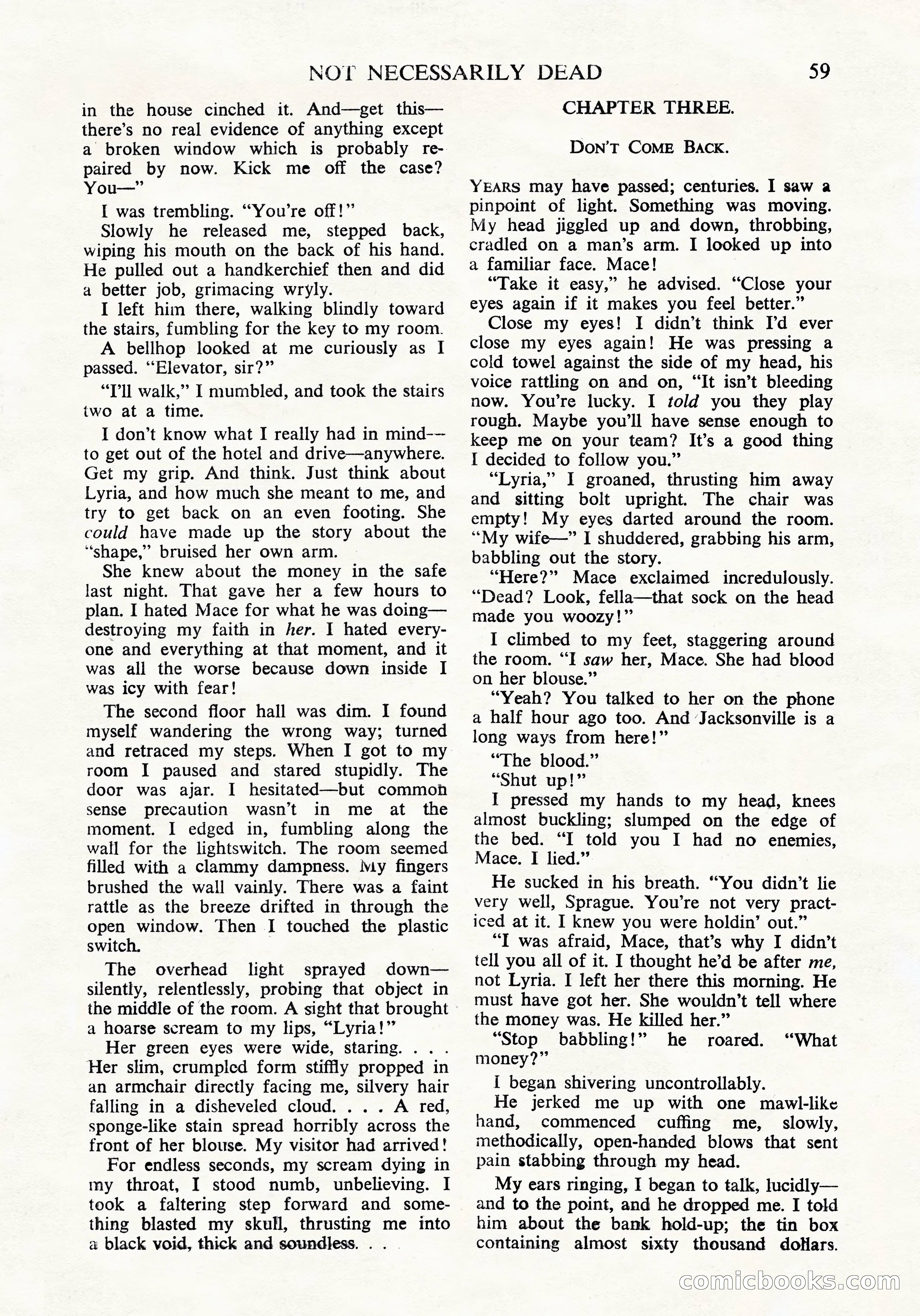 Black Mask (UK Edition), April 1950 — page 61 of 68