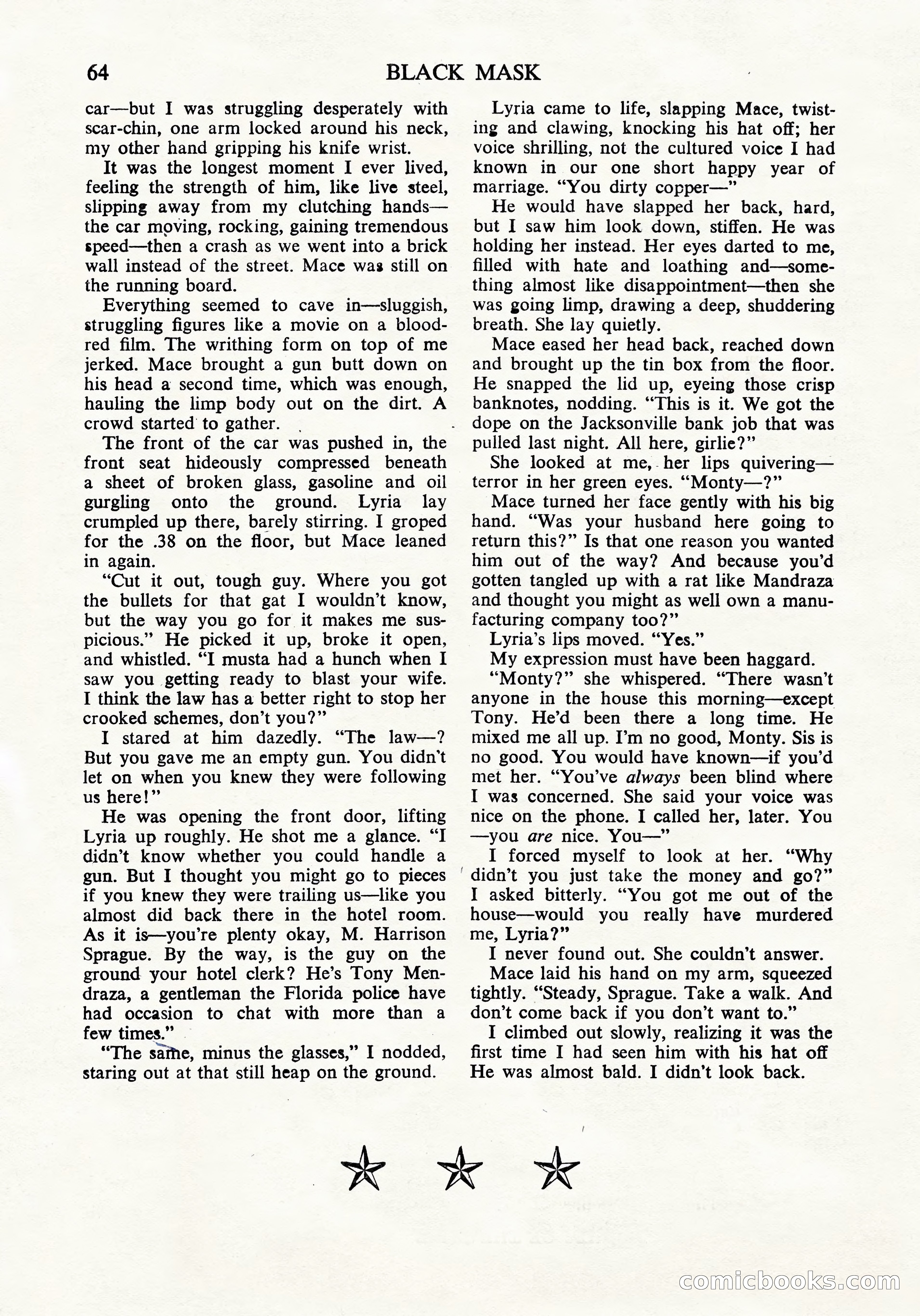 Black Mask (UK Edition), April 1950 — page 66 of 68