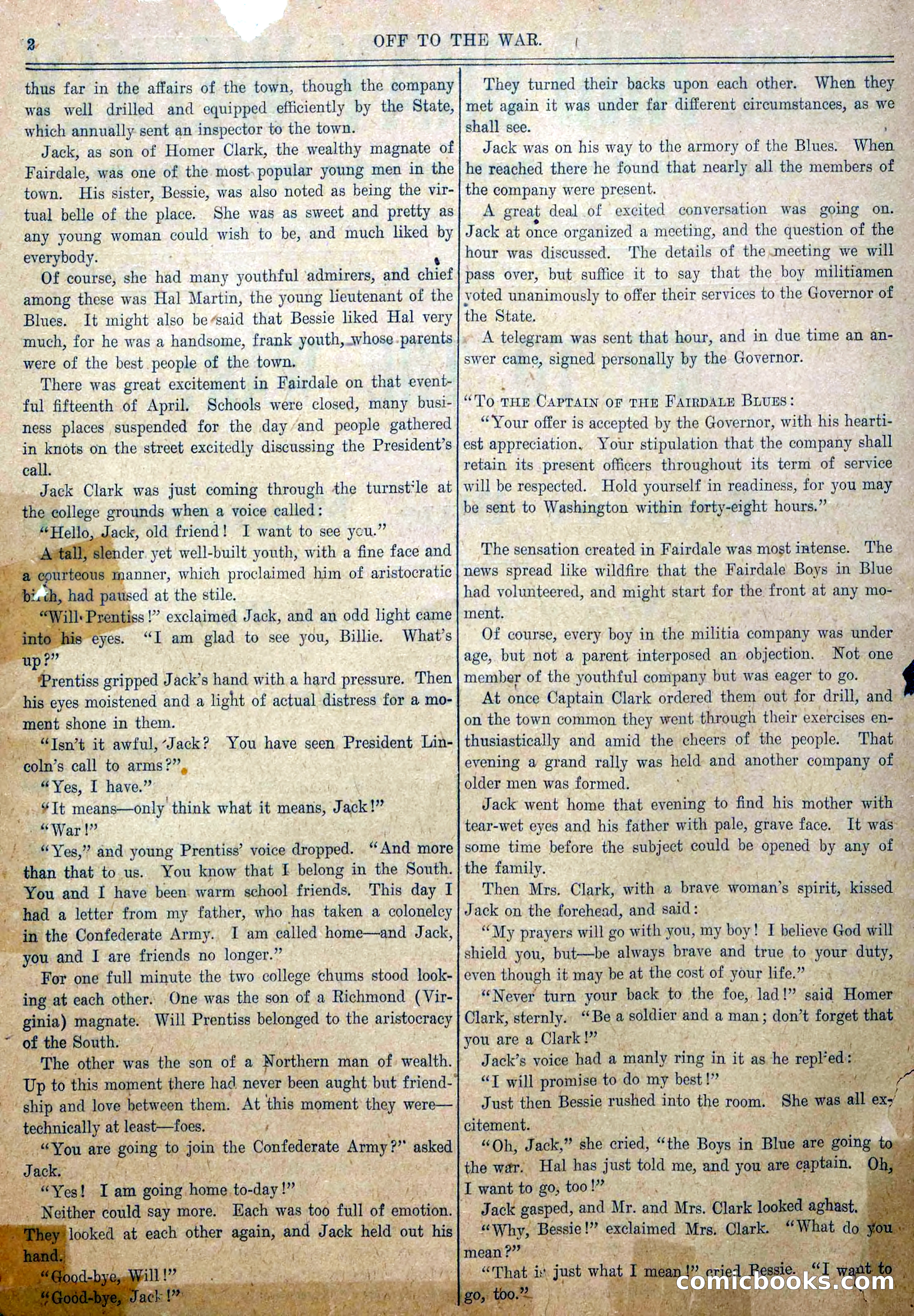 Blue and Gray Weekly, No. 1 — page 4 of 34