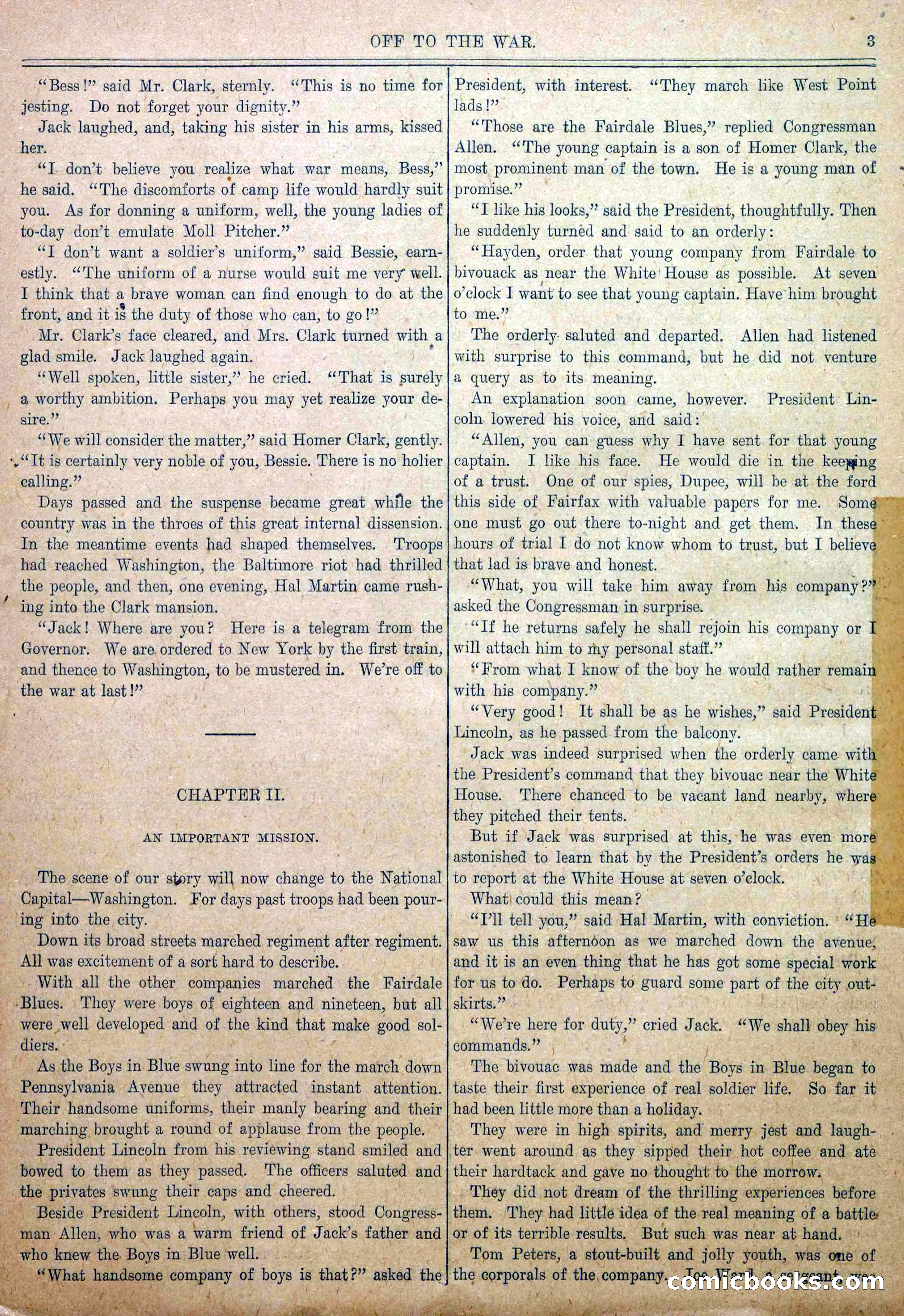 Blue and Gray Weekly, No. 1 — page 5 of 34
