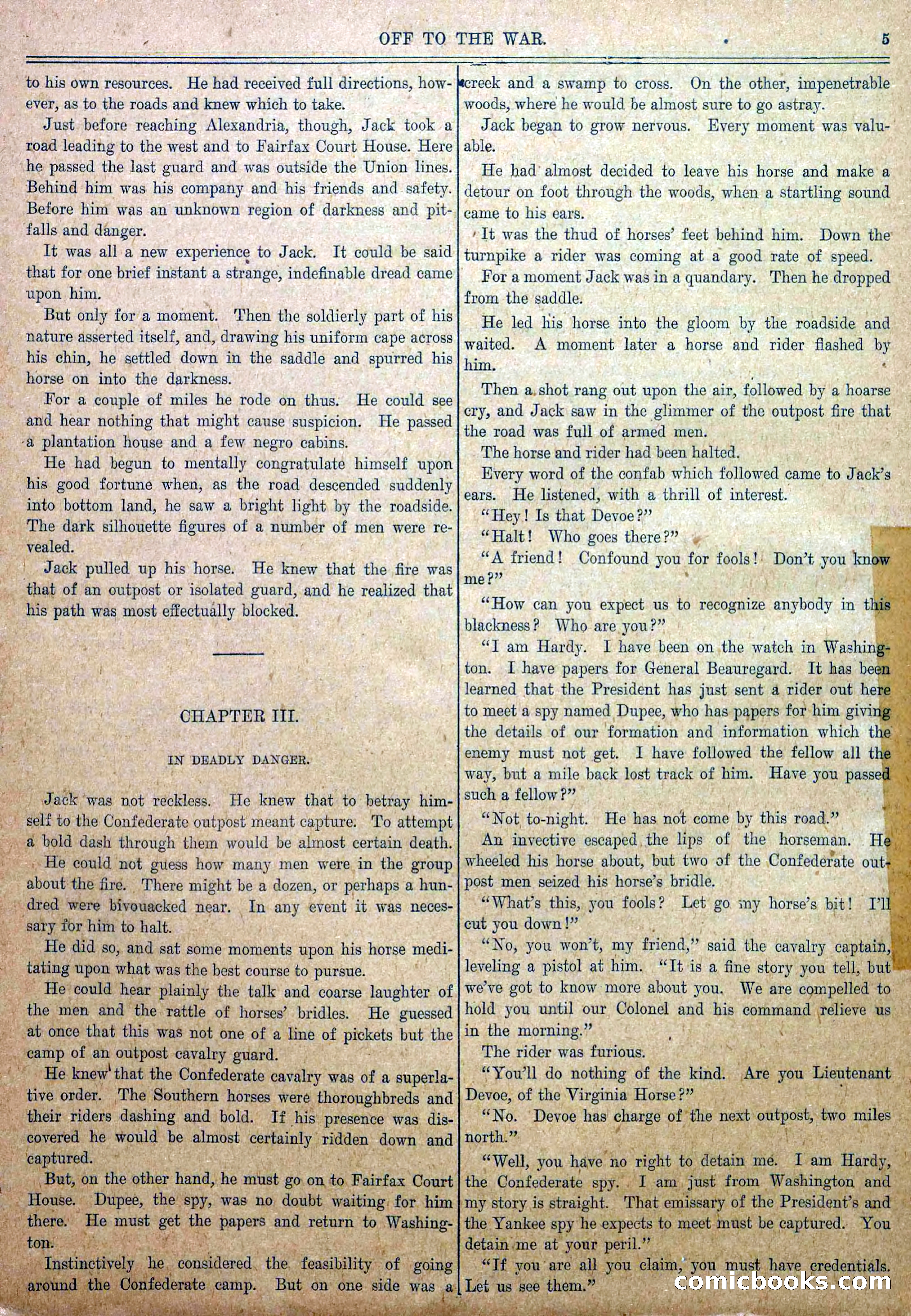 Blue and Gray Weekly, No. 1 — page 7 of 34