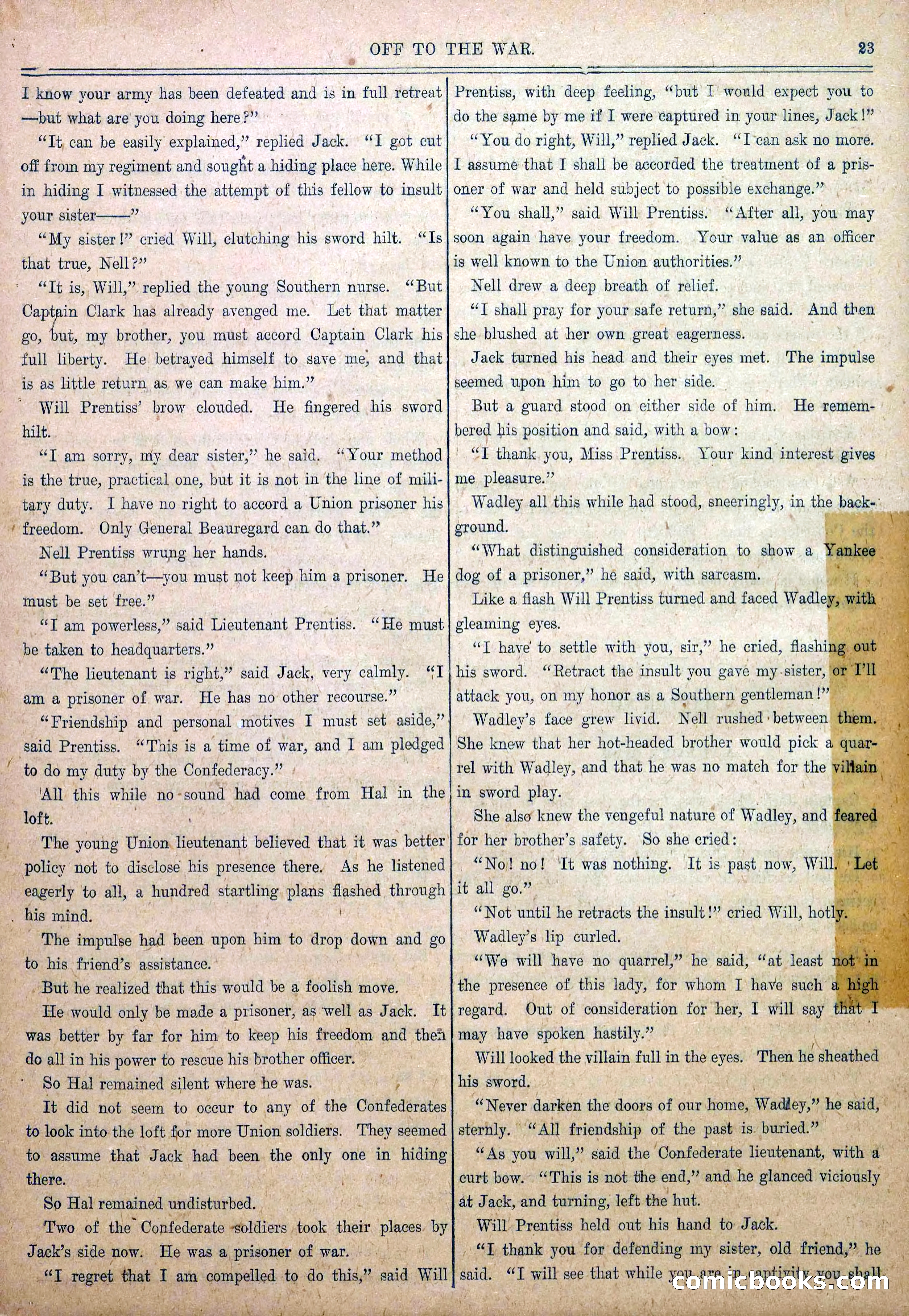 Blue and Gray Weekly, No. 1 — page 25 of 34