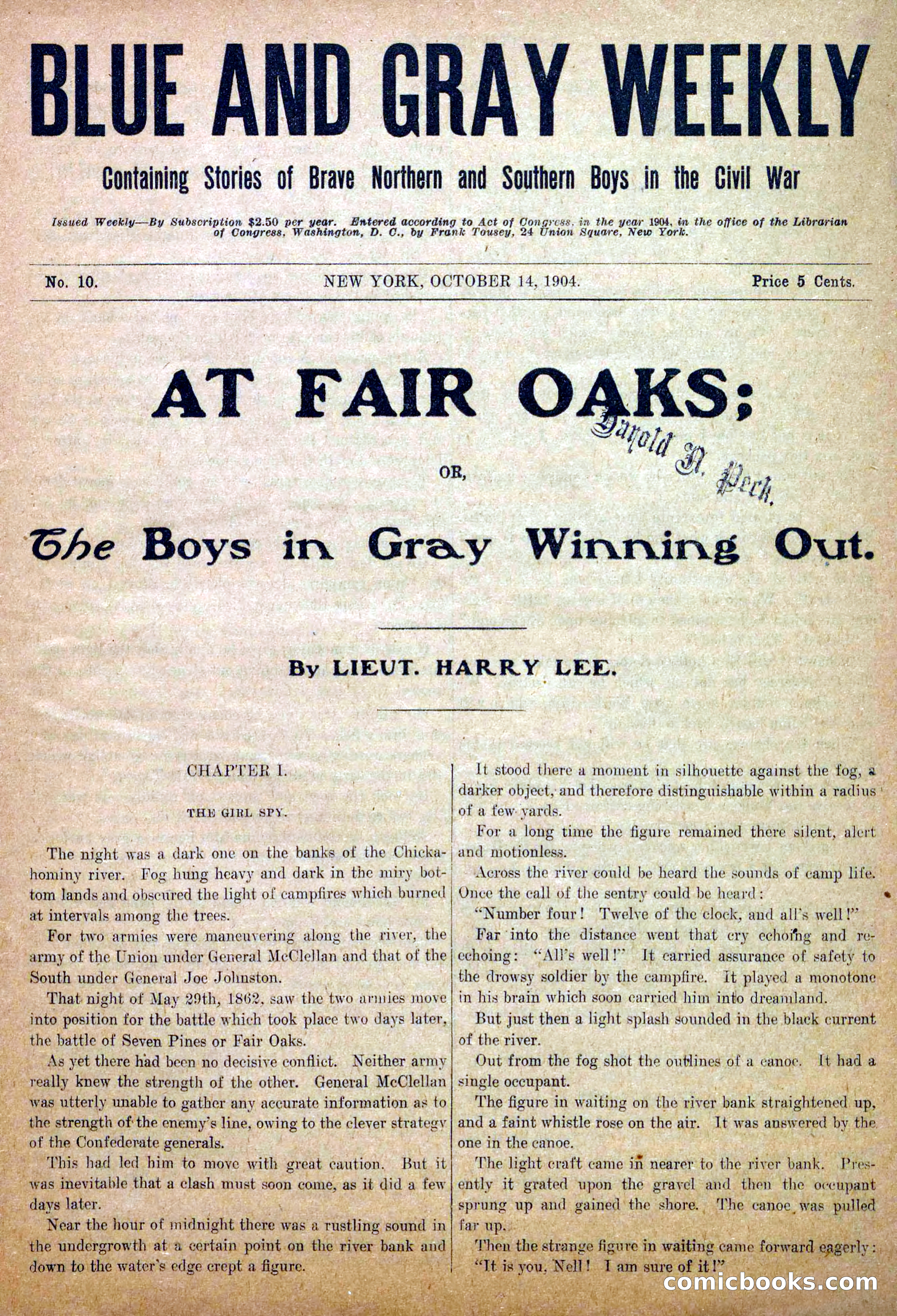 Blue and Gray Weekly, No. 10 — page 3 of 36