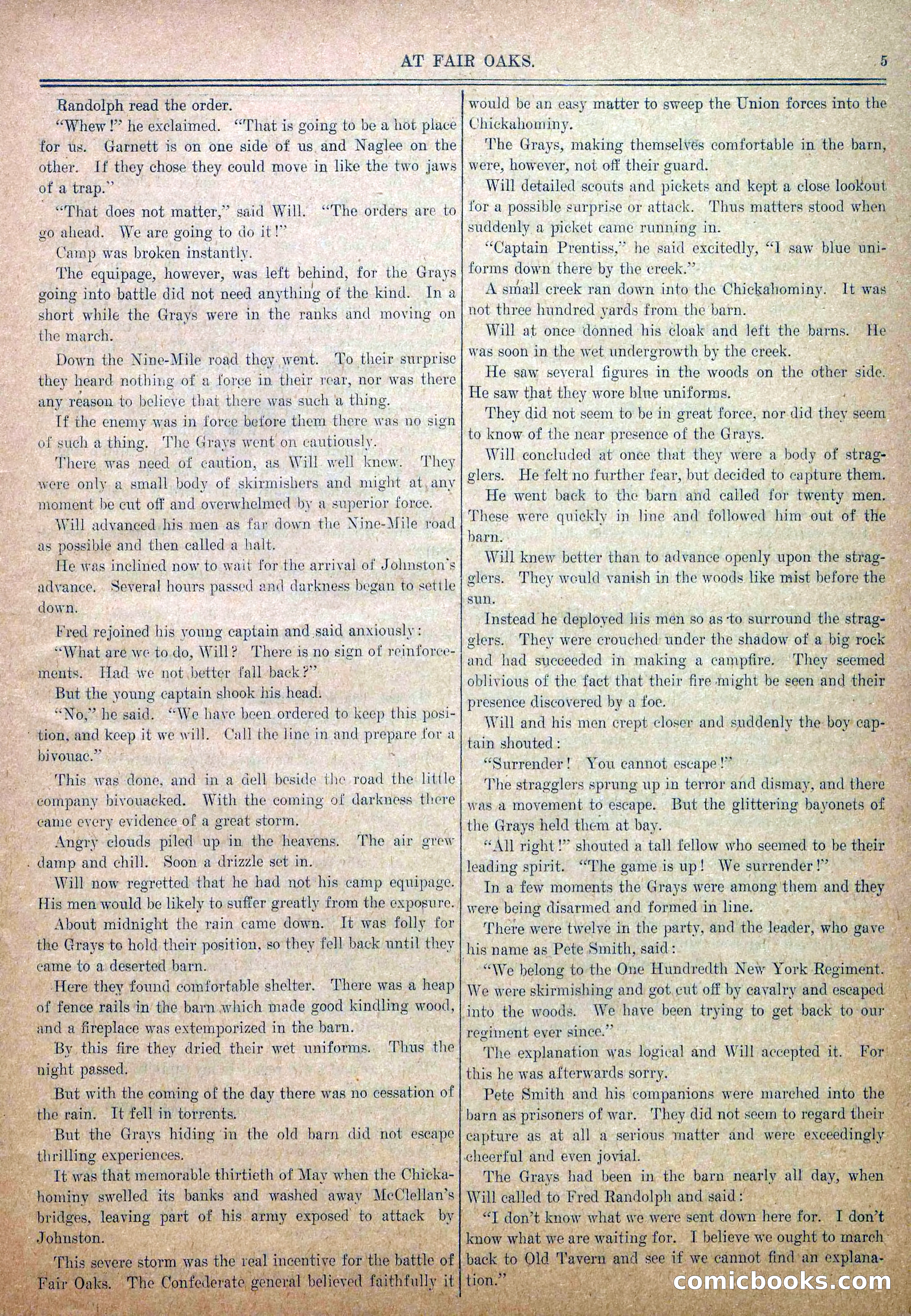 Blue and Gray Weekly, No. 10 — page 7 of 36