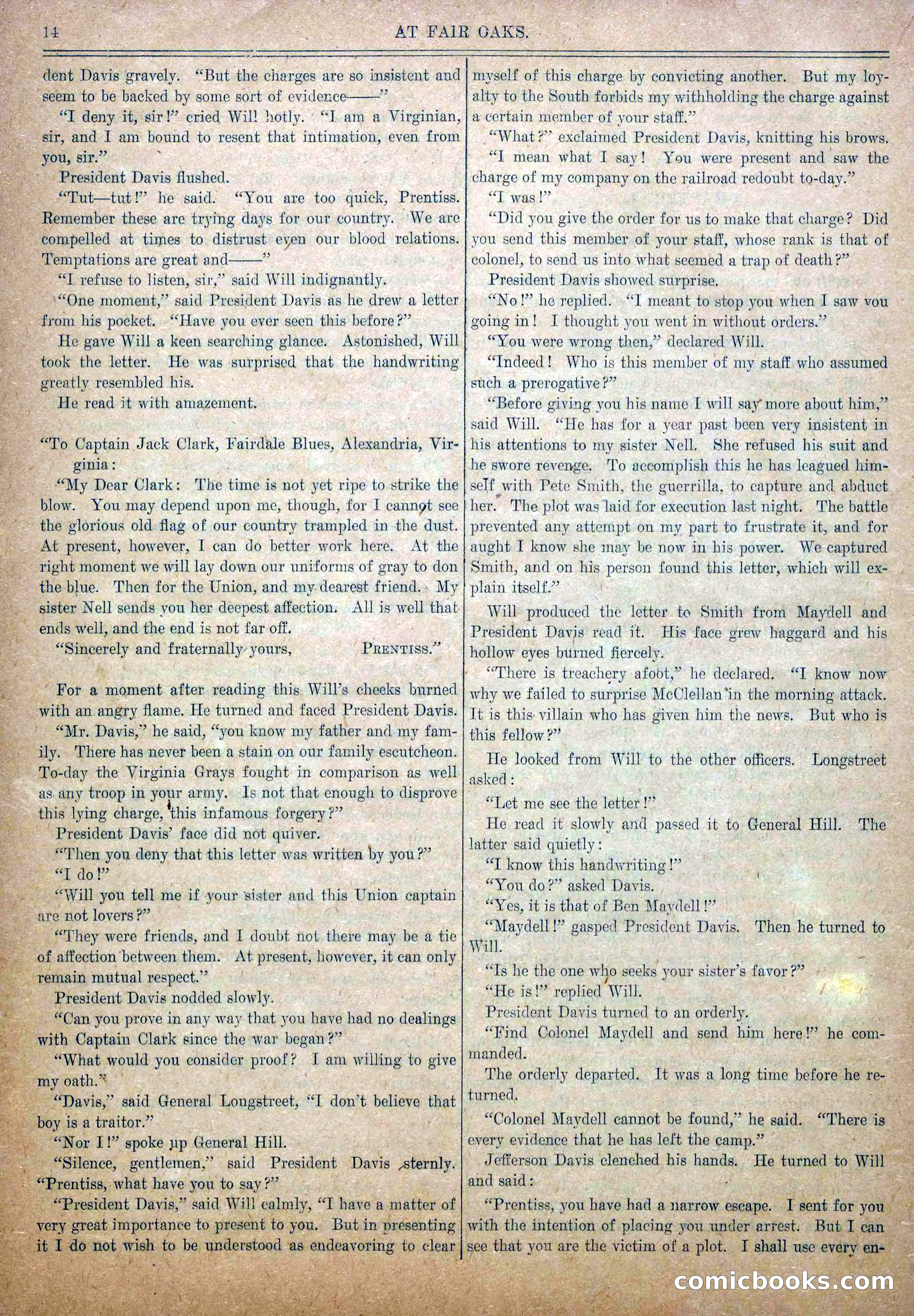 Blue and Gray Weekly, No. 10 — page 16 of 36