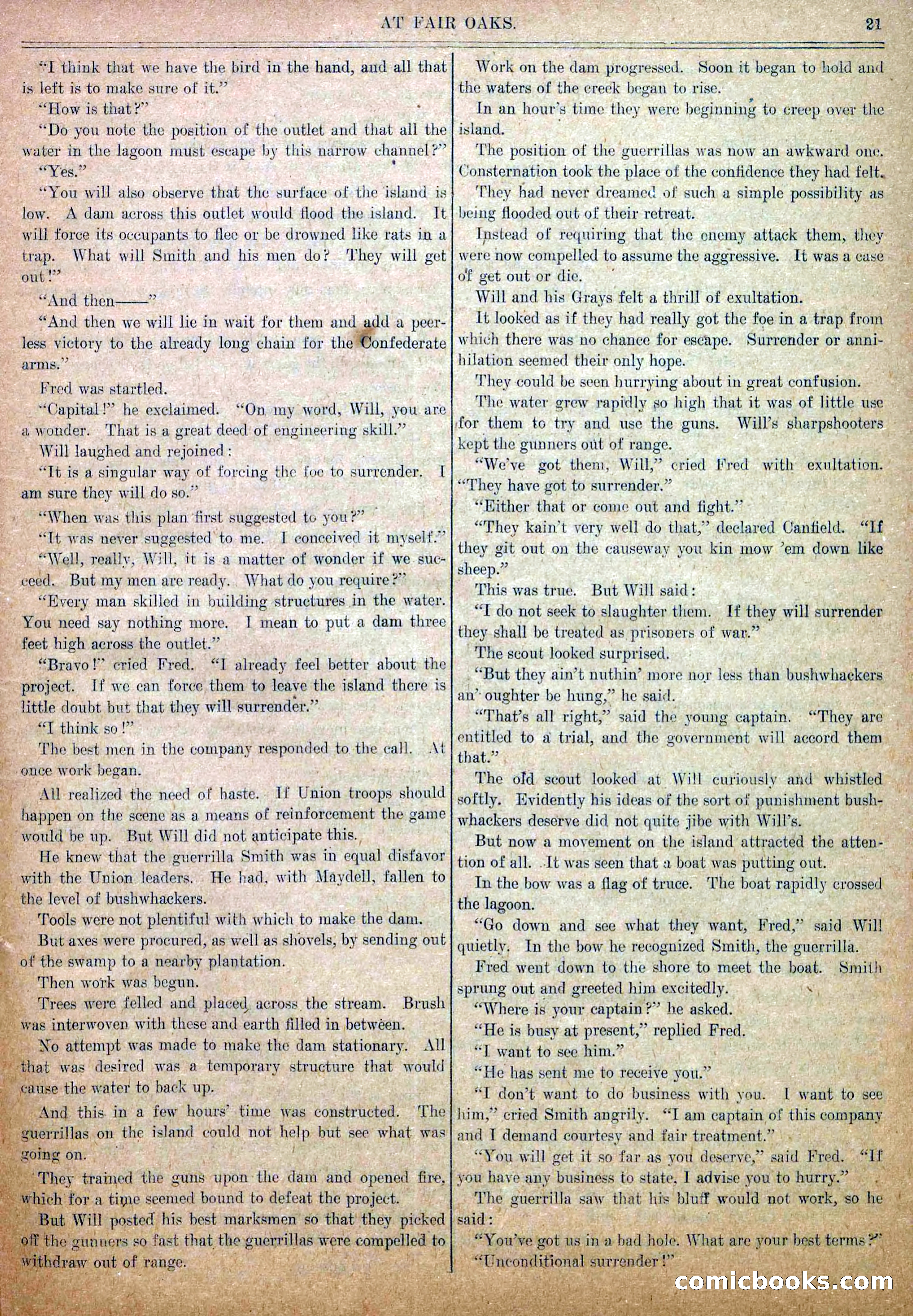 Blue and Gray Weekly, No. 10 — page 23 of 36