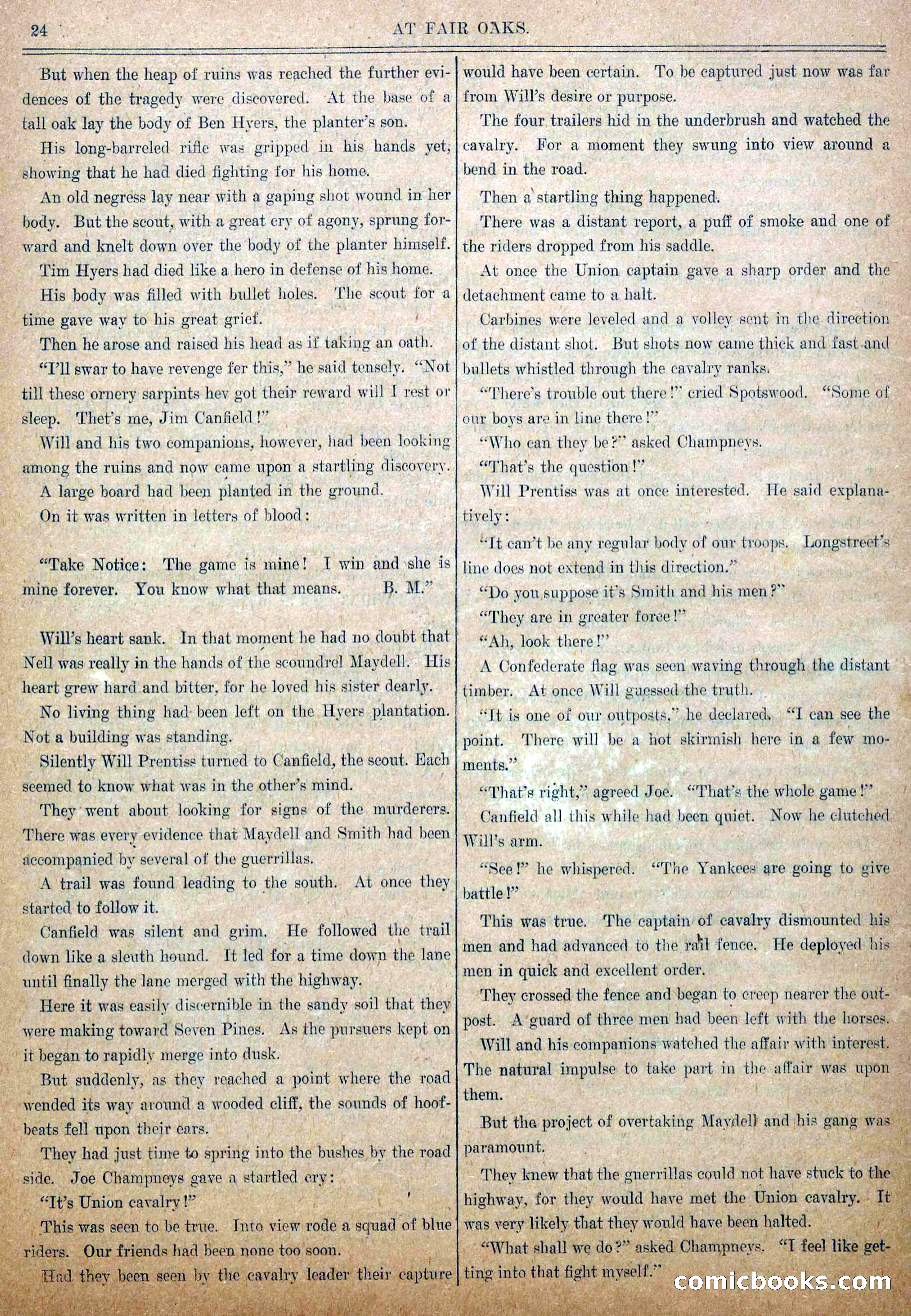 Blue and Gray Weekly, No. 10 — page 26 of 36