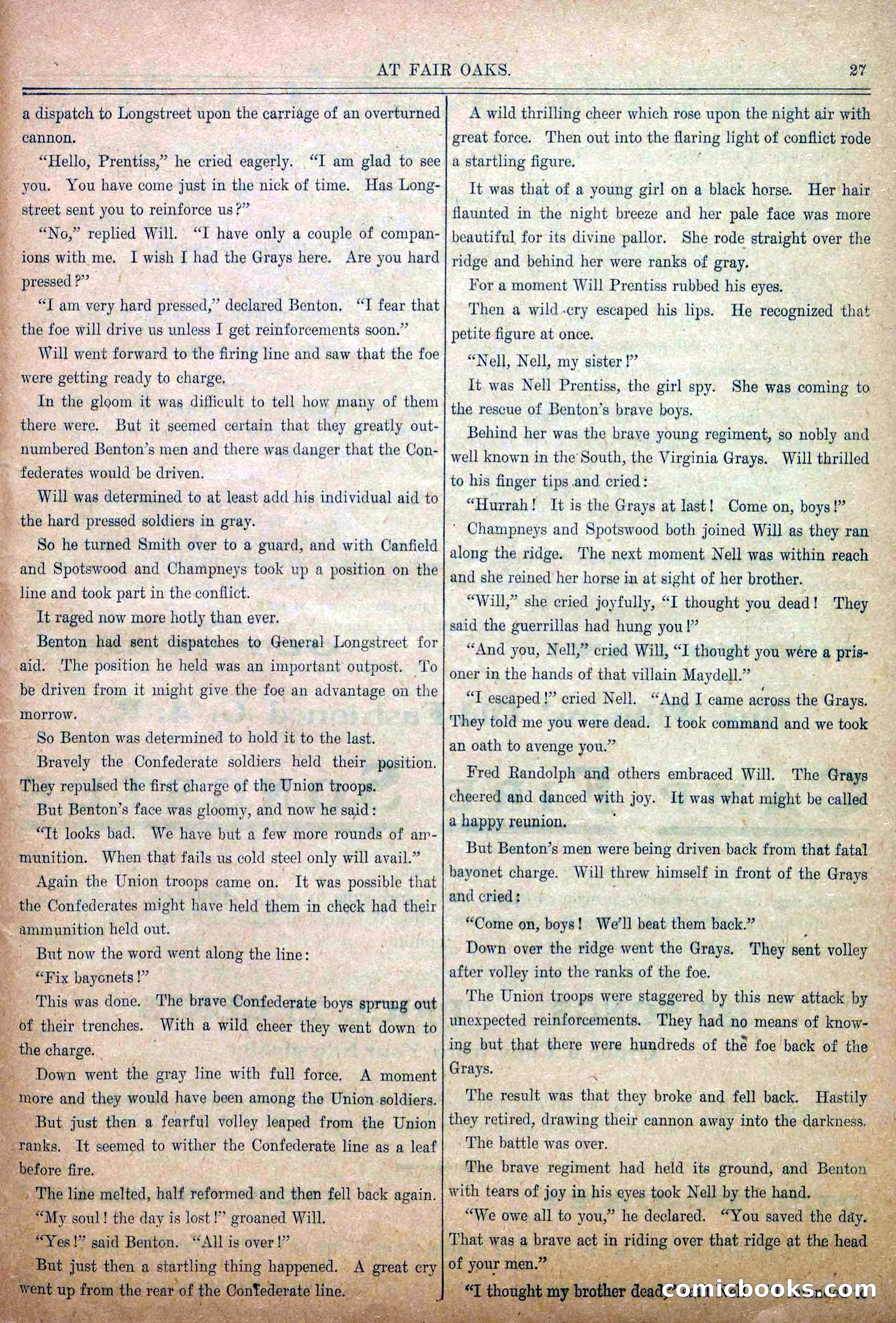 Blue and Gray Weekly, No. 10 — page 29 of 36