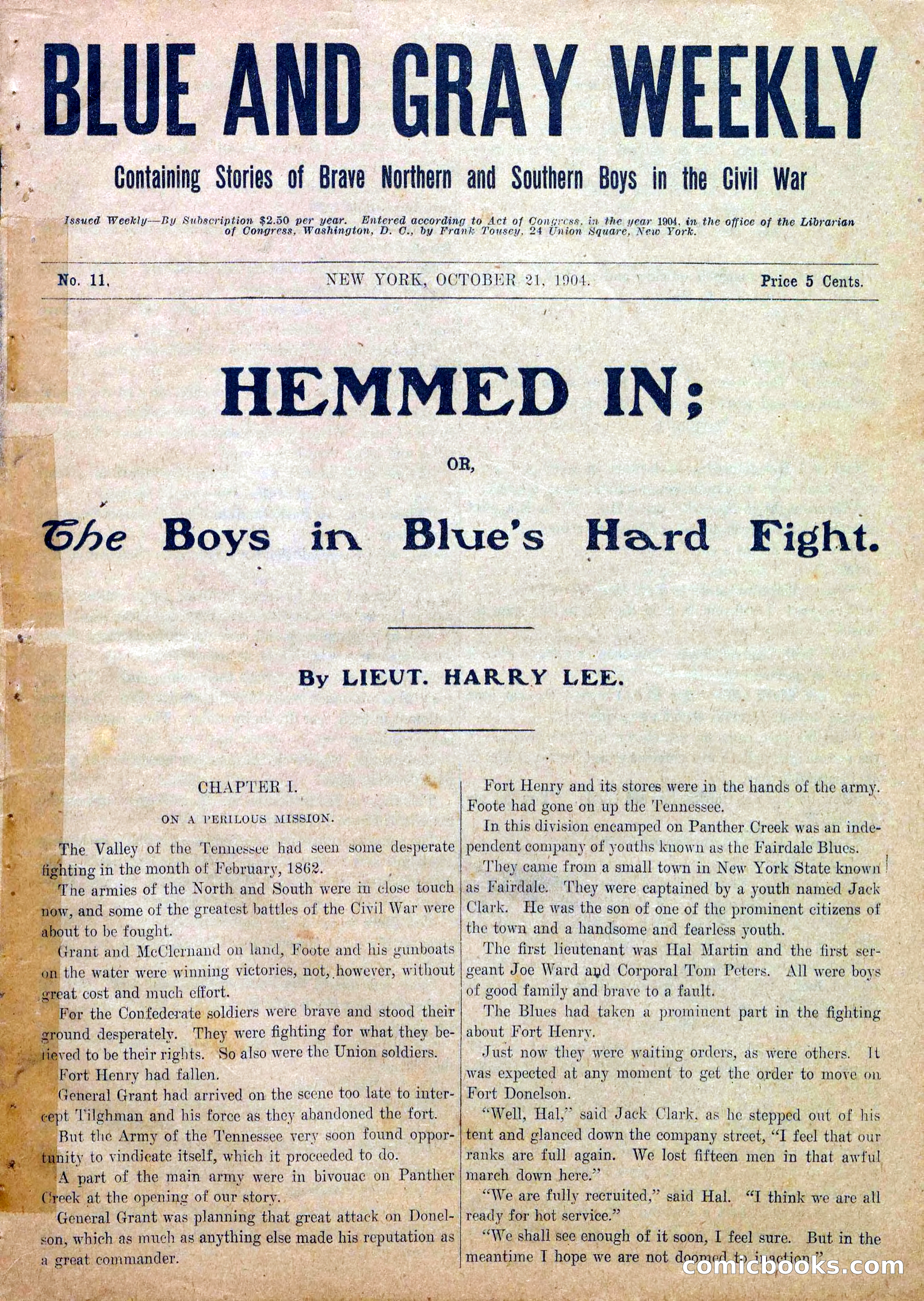 Blue and Gray Weekly, No. 11 — page 3 of 36