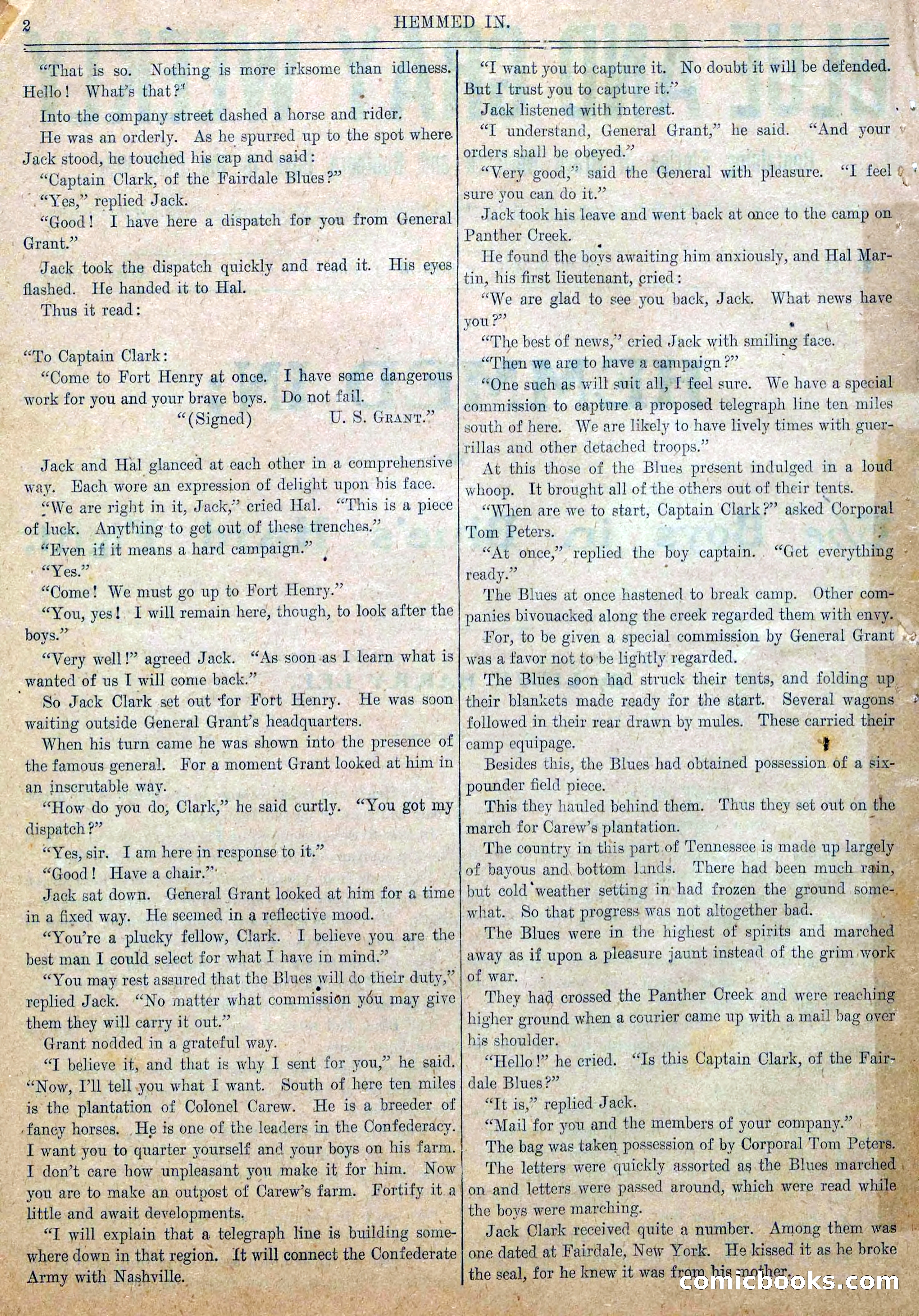 Blue and Gray Weekly, No. 11 — page 4 of 36