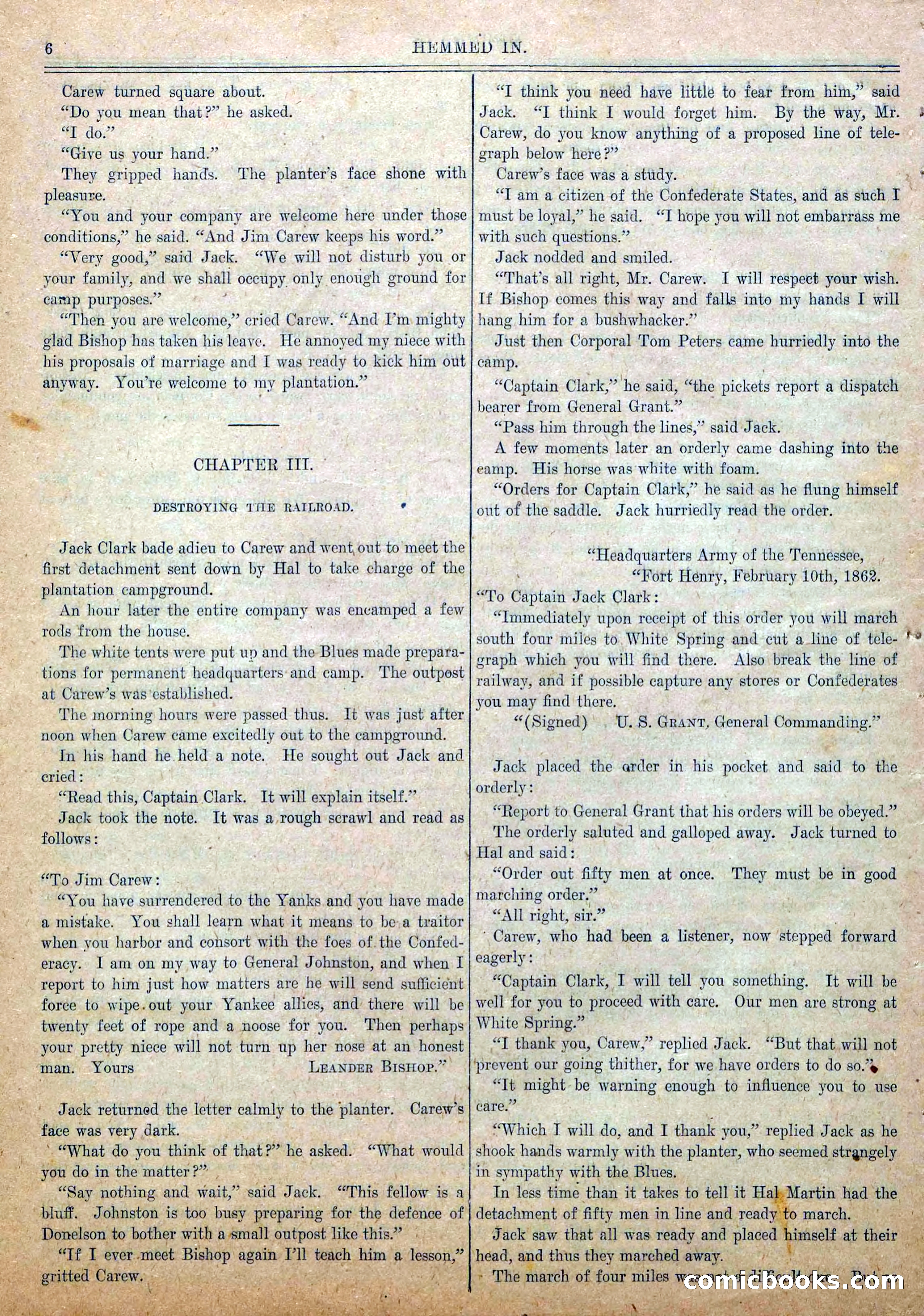 Blue and Gray Weekly, No. 11 — page 8 of 36