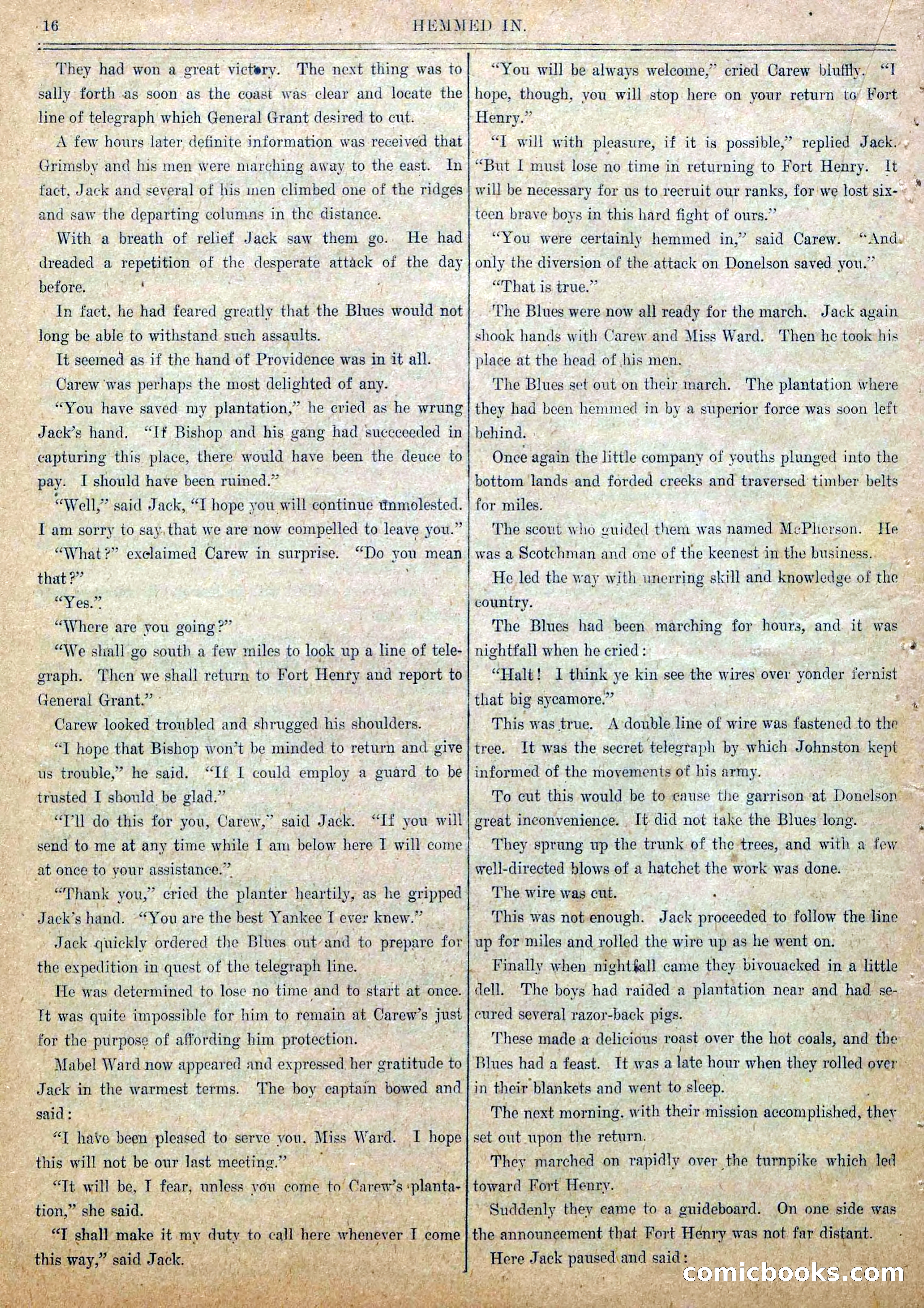 Blue and Gray Weekly, No. 11 — page 18 of 36