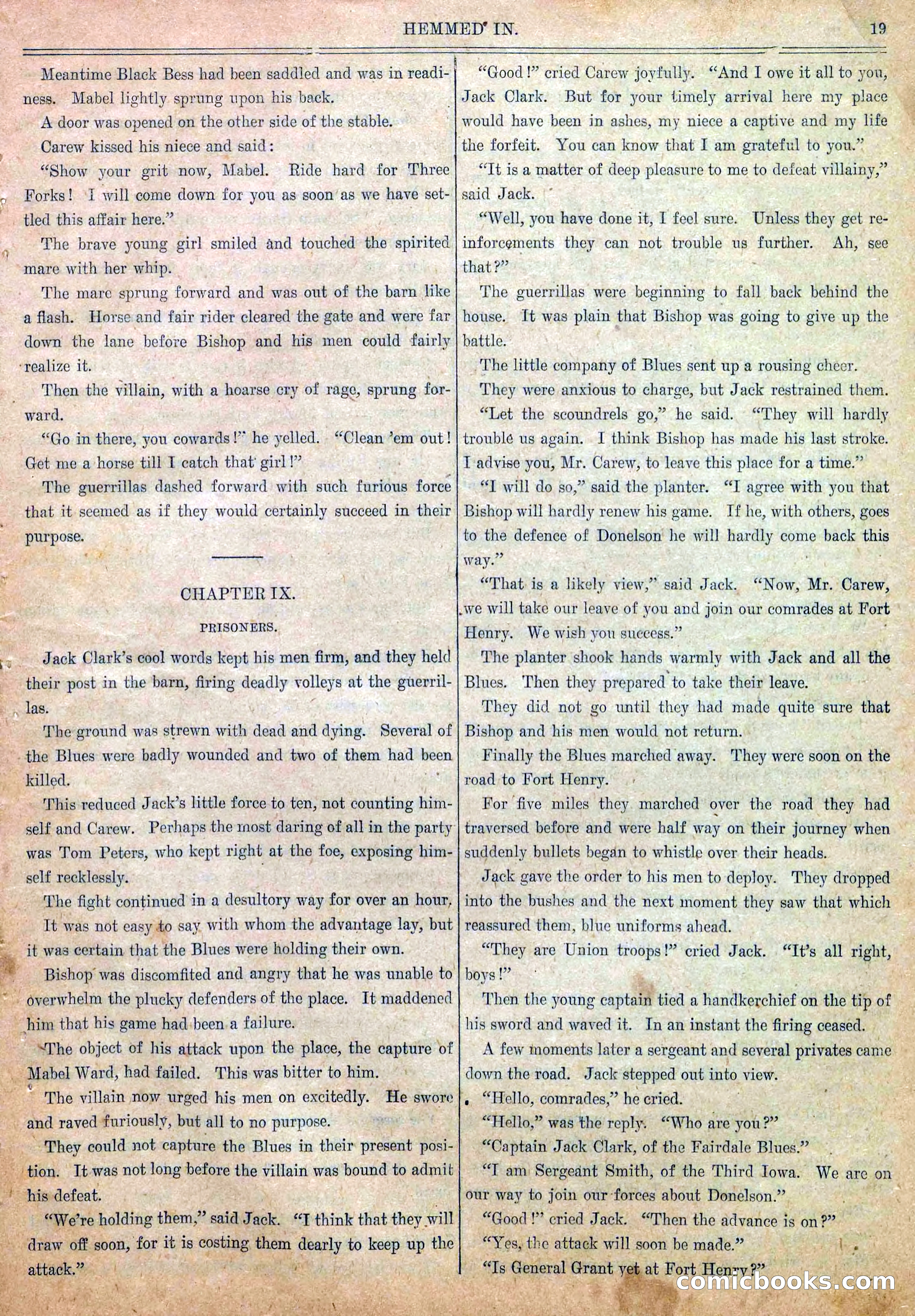 Blue and Gray Weekly, No. 11 — page 21 of 36