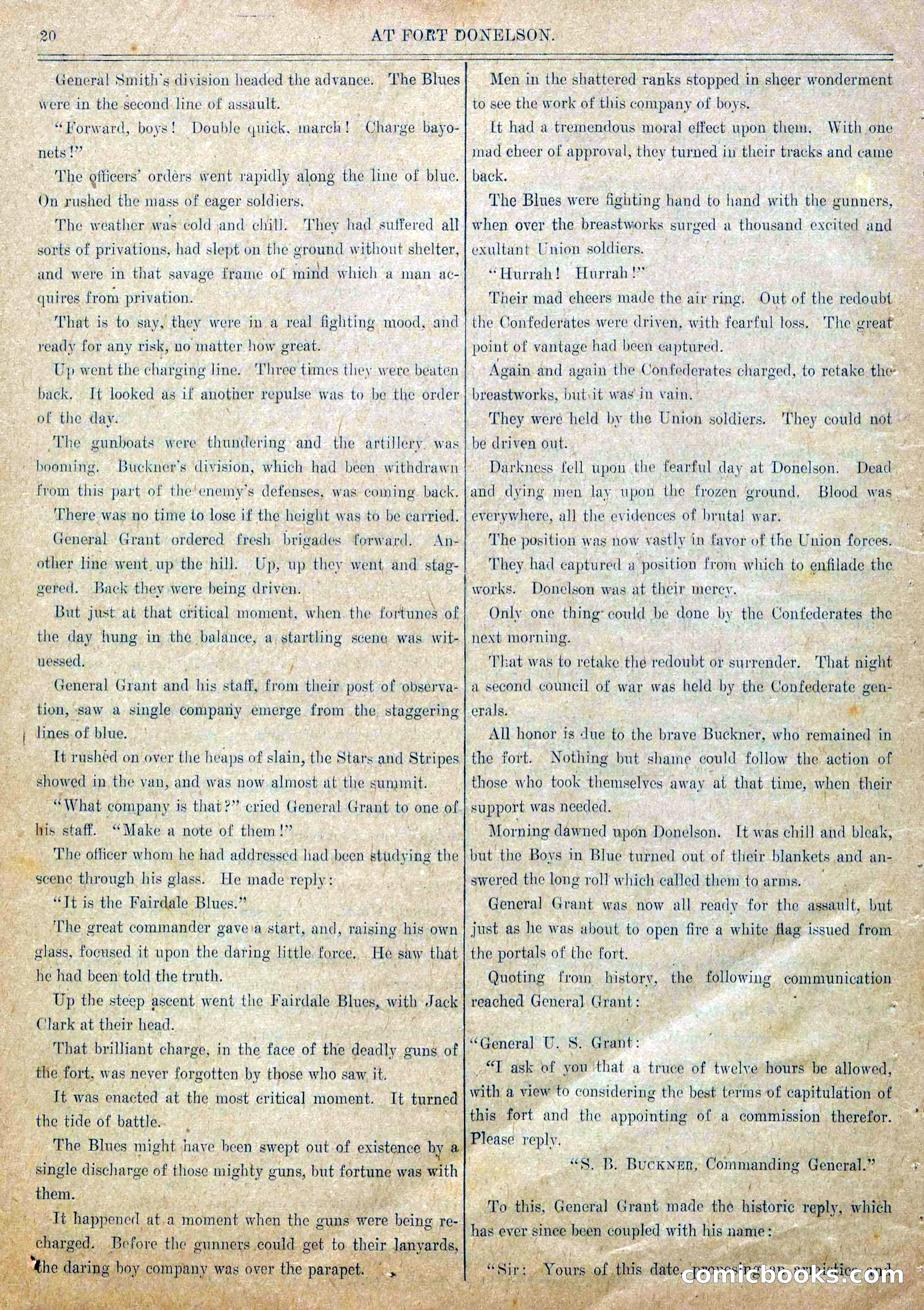 Blue and Gray Weekly, No. 13 — page 22 of 36