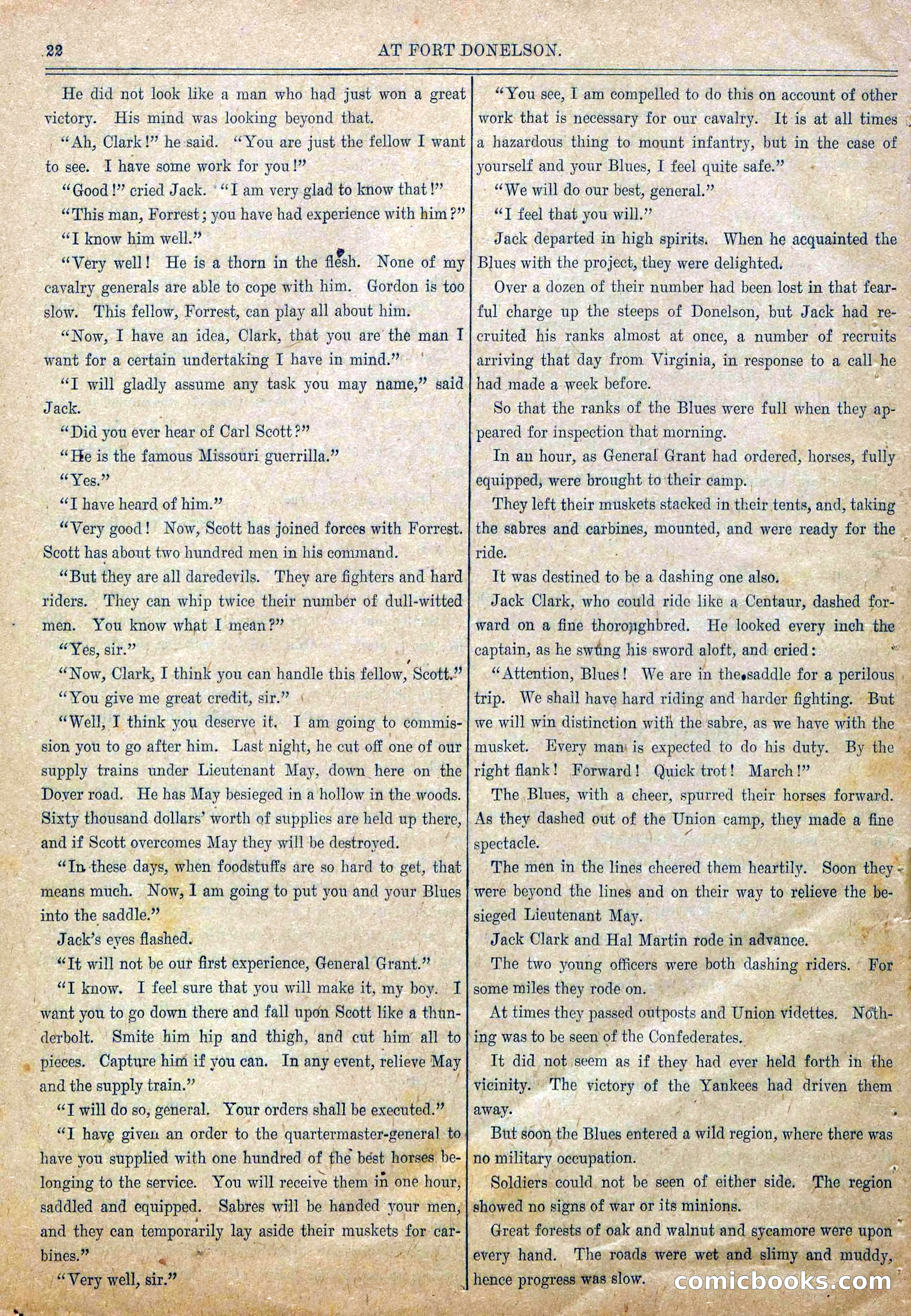Blue and Gray Weekly, No. 13 — page 24 of 36