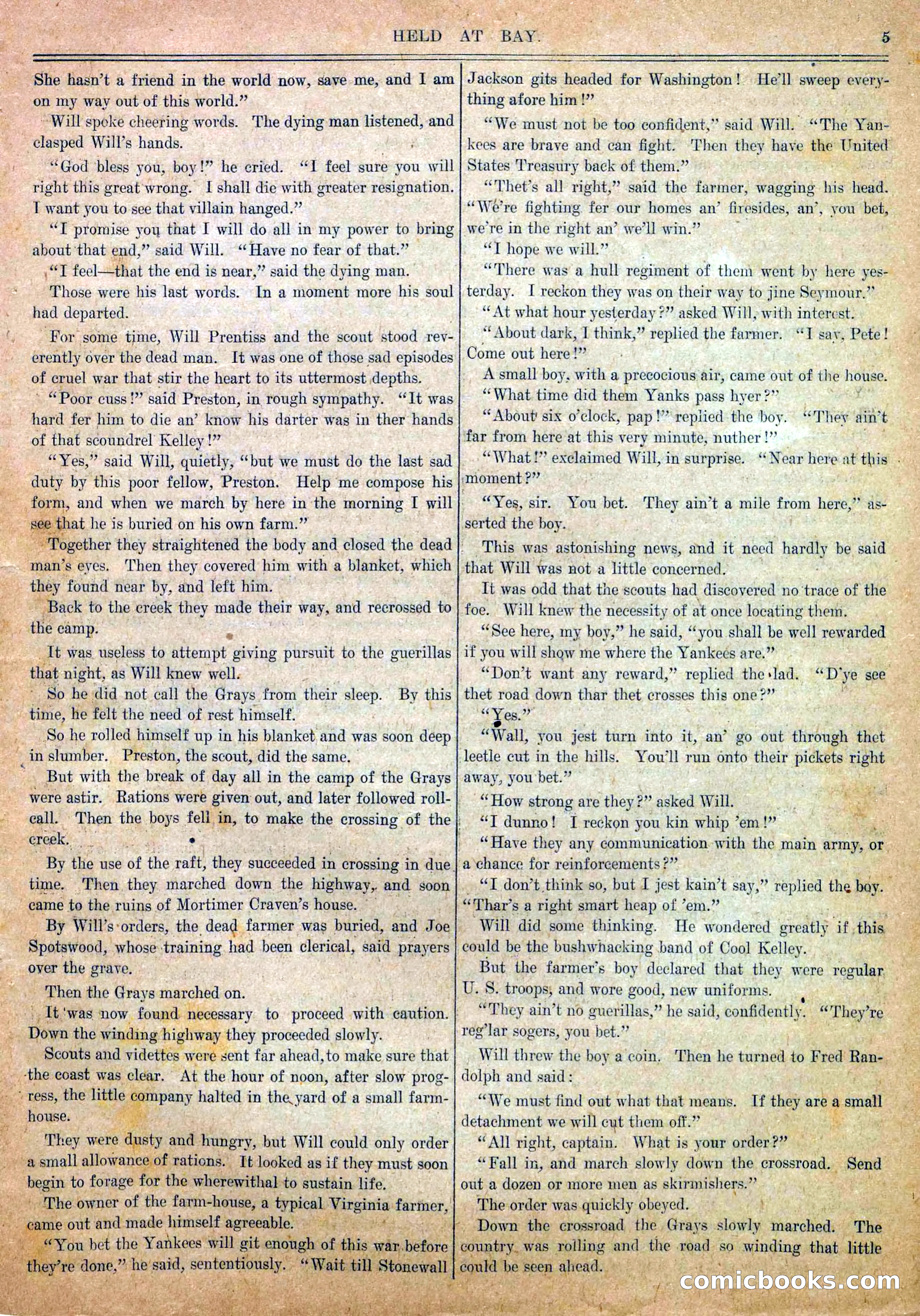 Blue and Gray Weekly, No. 14 — page 7 of 36