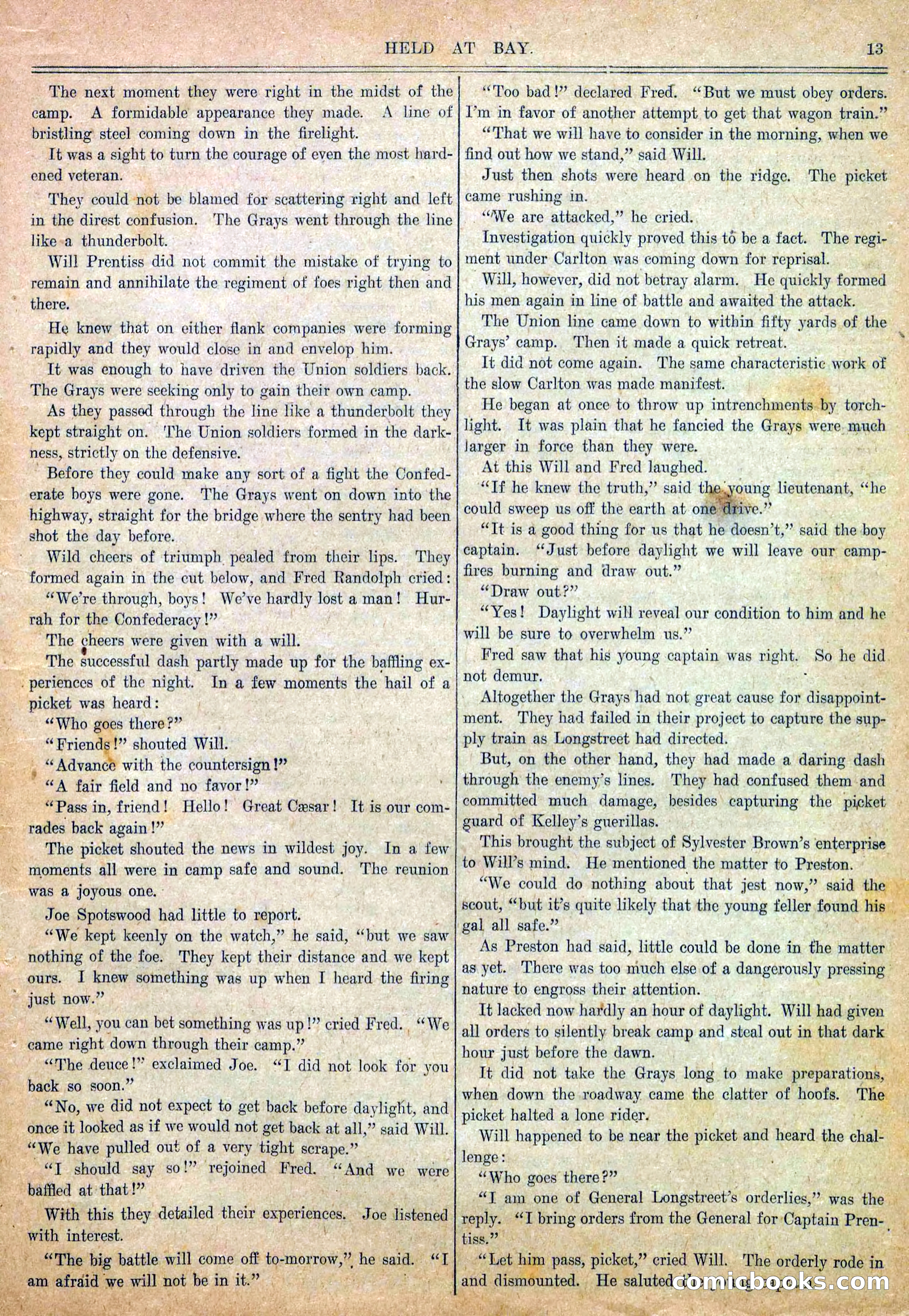 Blue and Gray Weekly, No. 14 — page 15 of 36