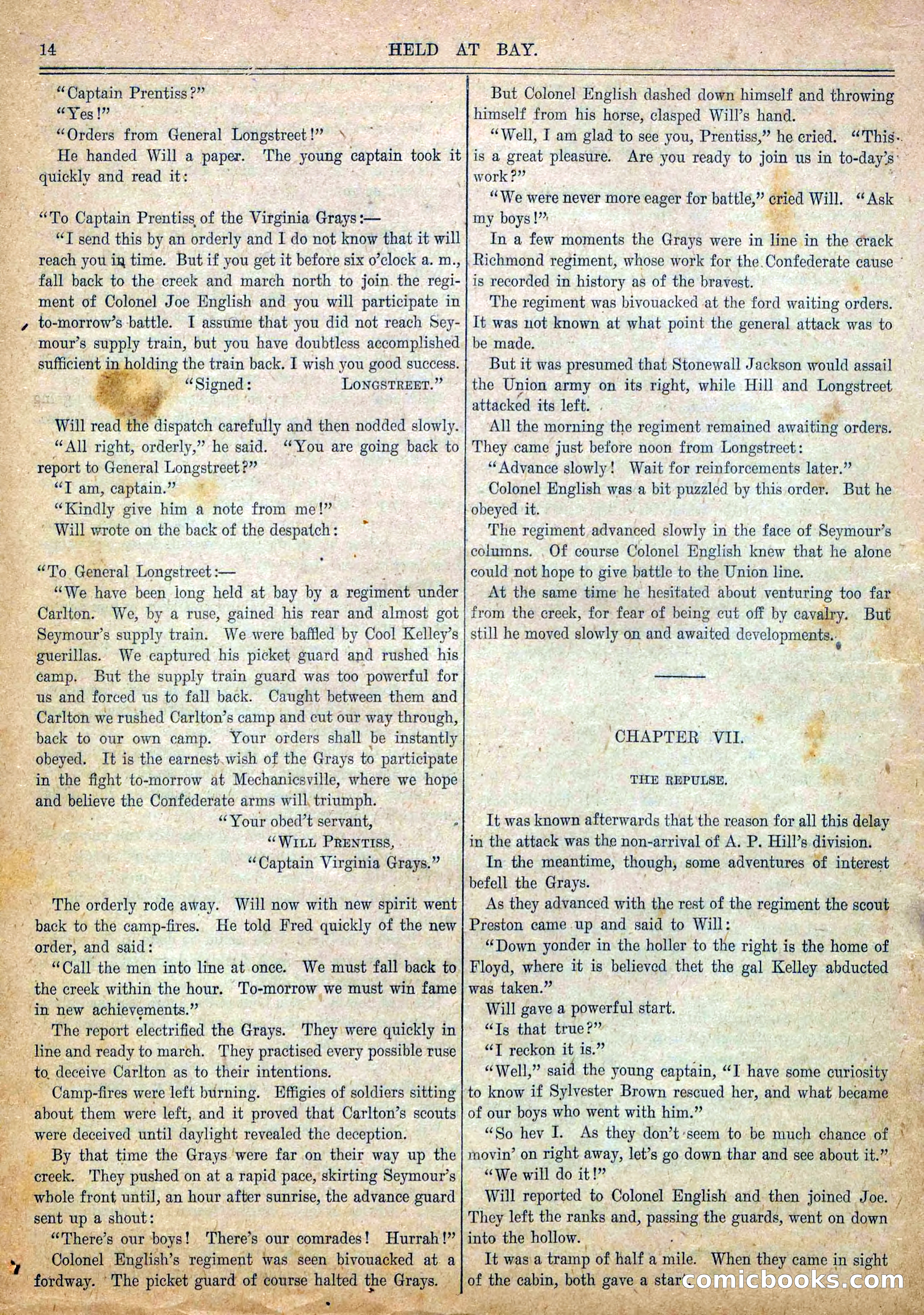 Blue and Gray Weekly, No. 14 — page 16 of 36