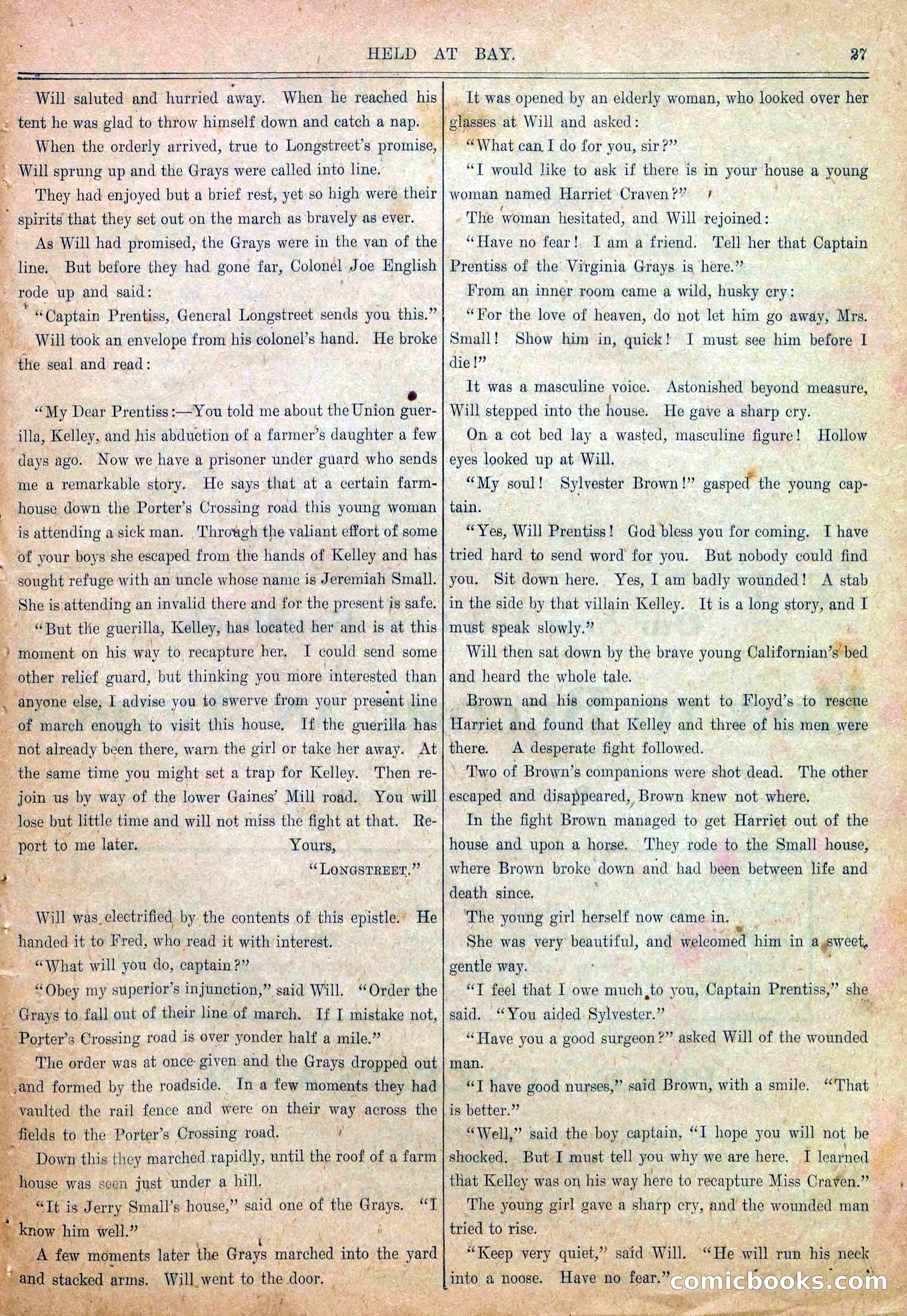 Blue and Gray Weekly, No. 14 — page 29 of 36