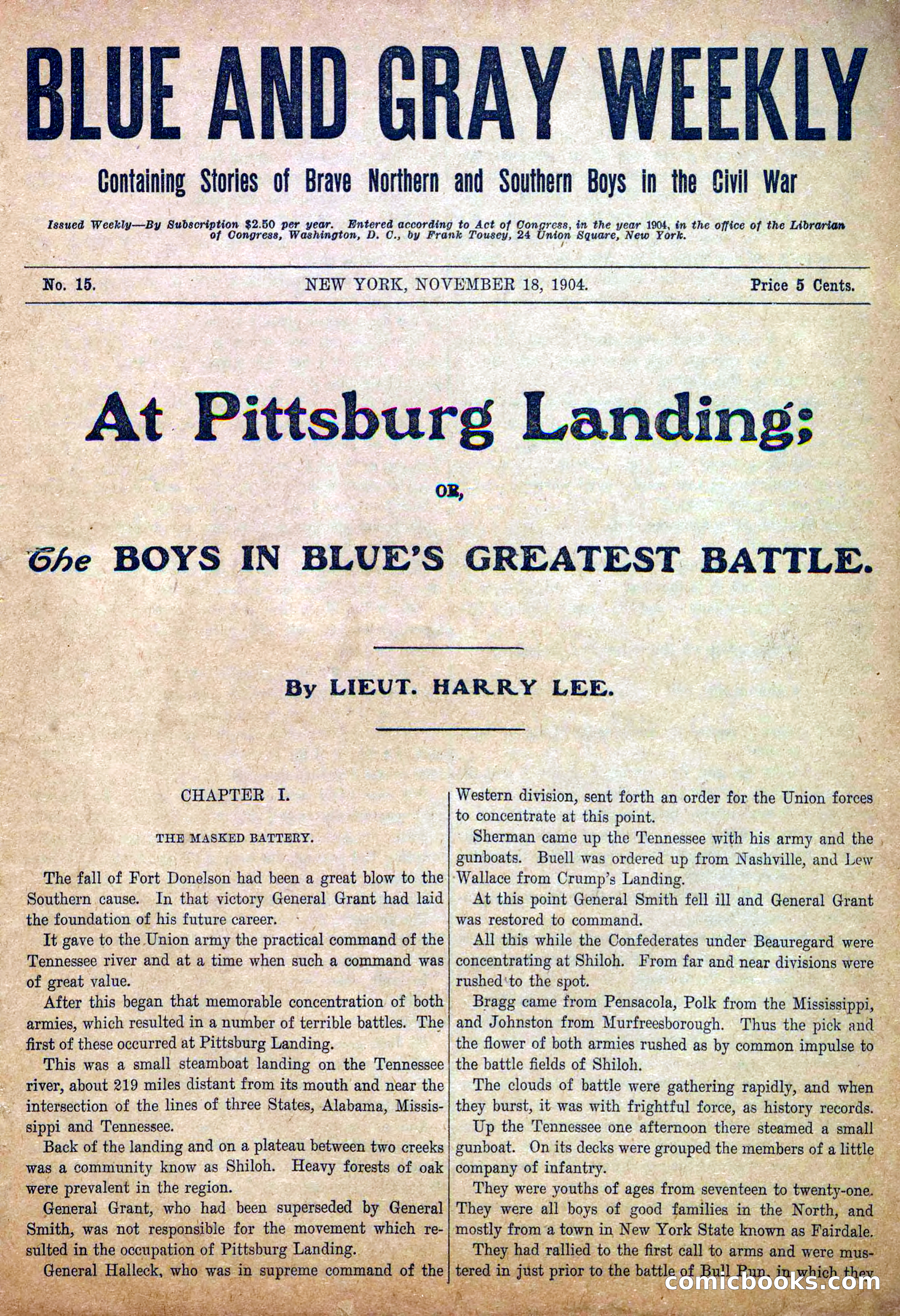 Blue and Gray Weekly, No. 15 — page 3 of 36