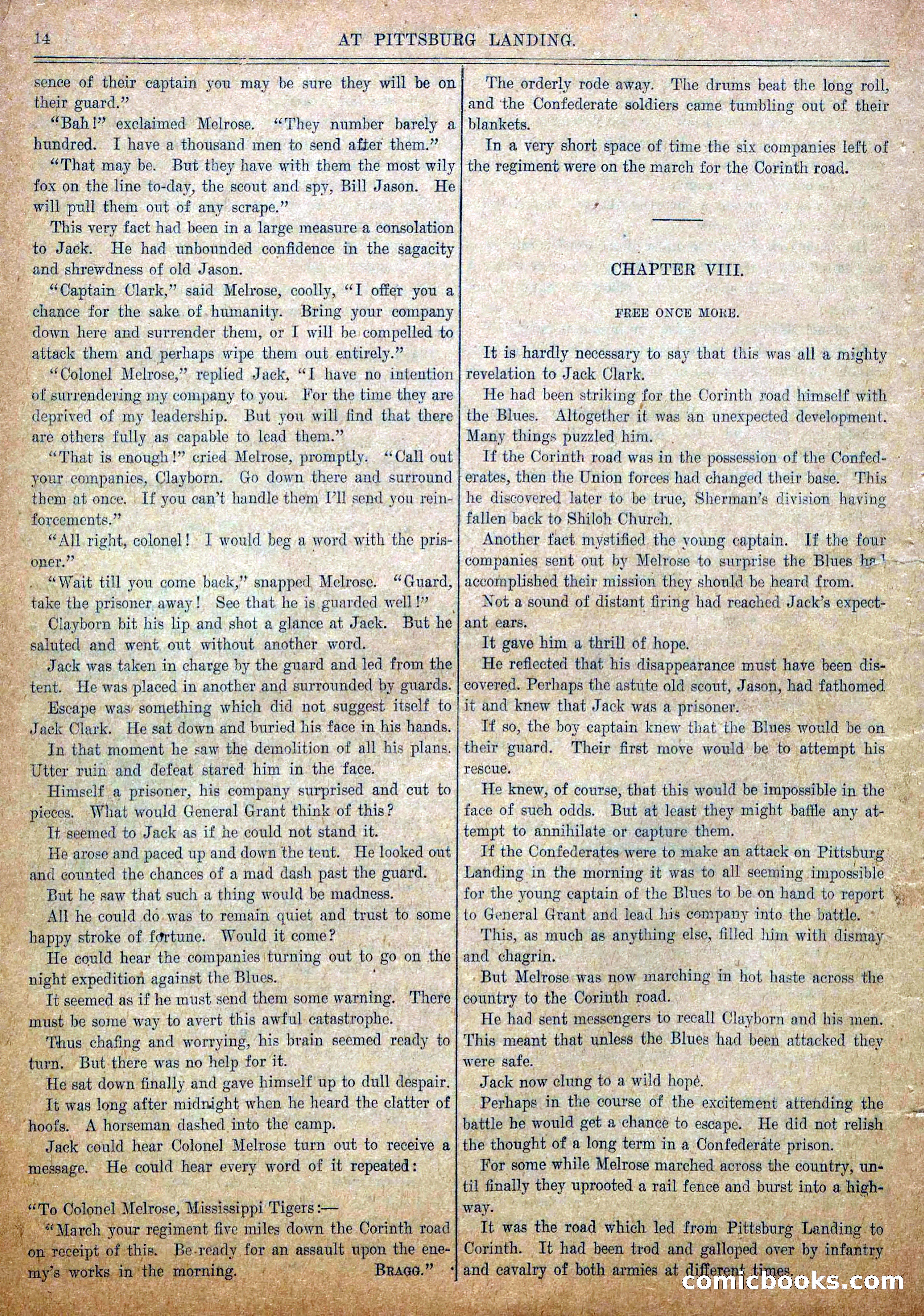 Blue and Gray Weekly, No. 15 — page 16 of 36