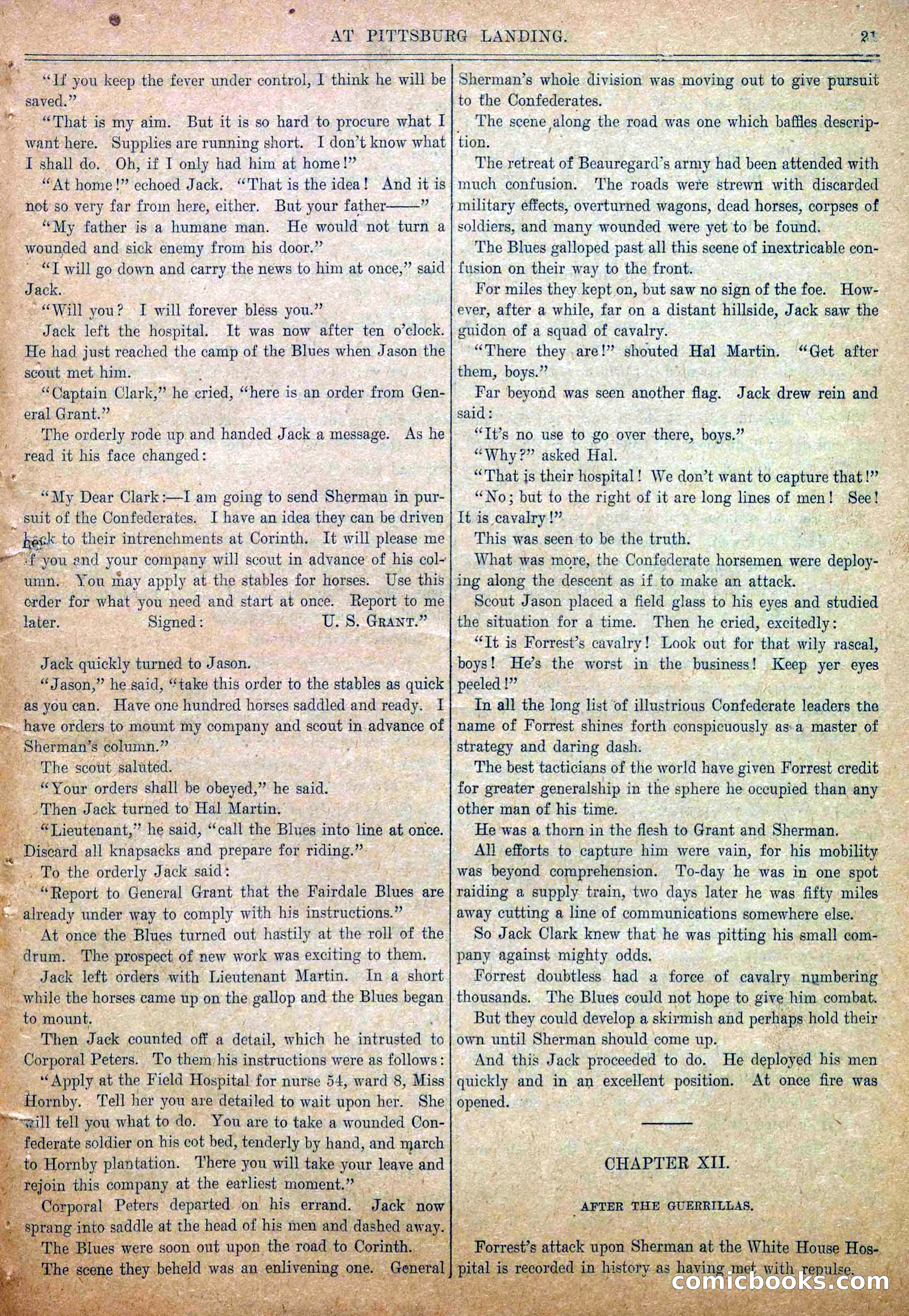 Blue and Gray Weekly, No. 15 — page 23 of 36