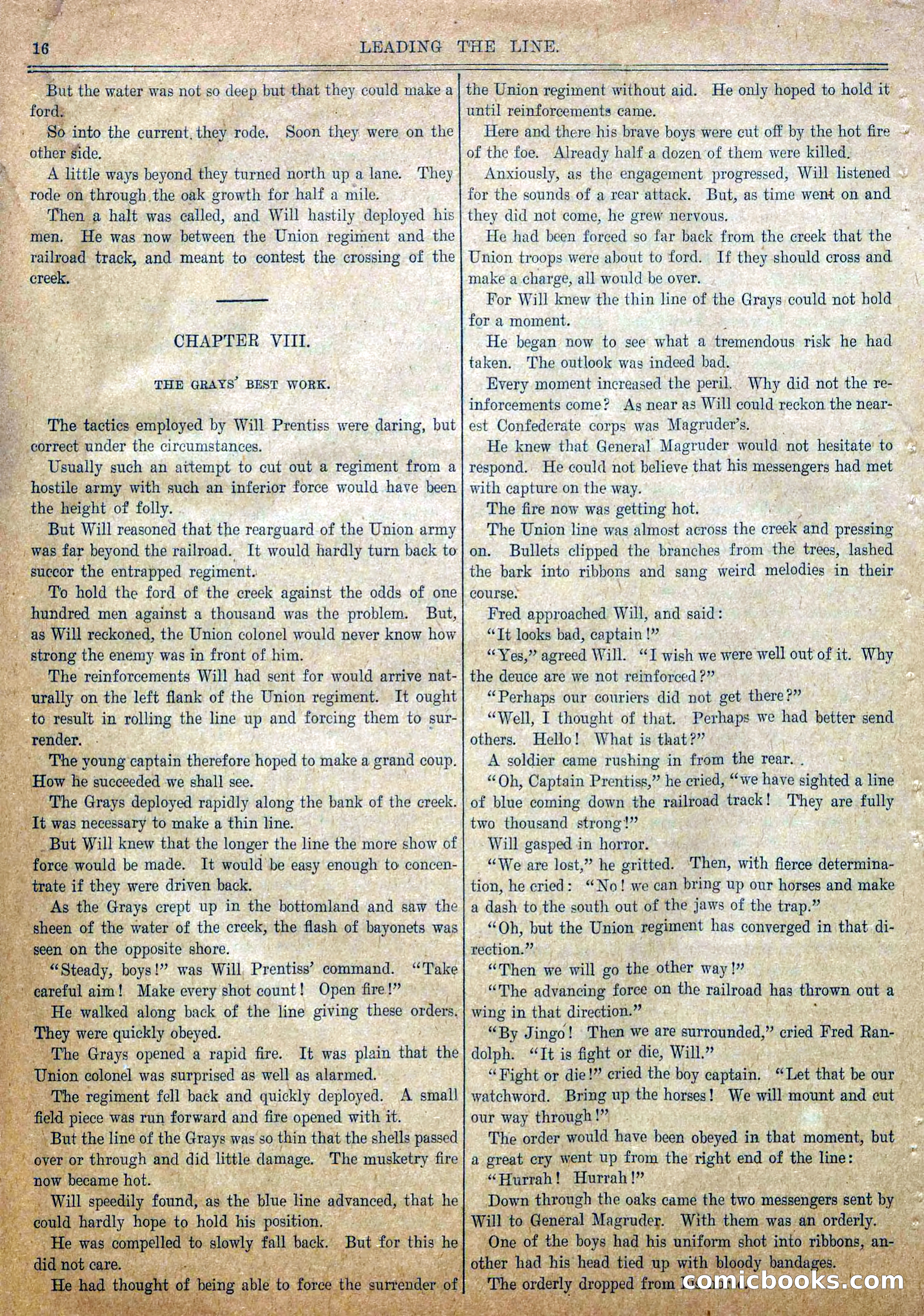 Blue and Gray Weekly, No. 16 — page 18 of 36