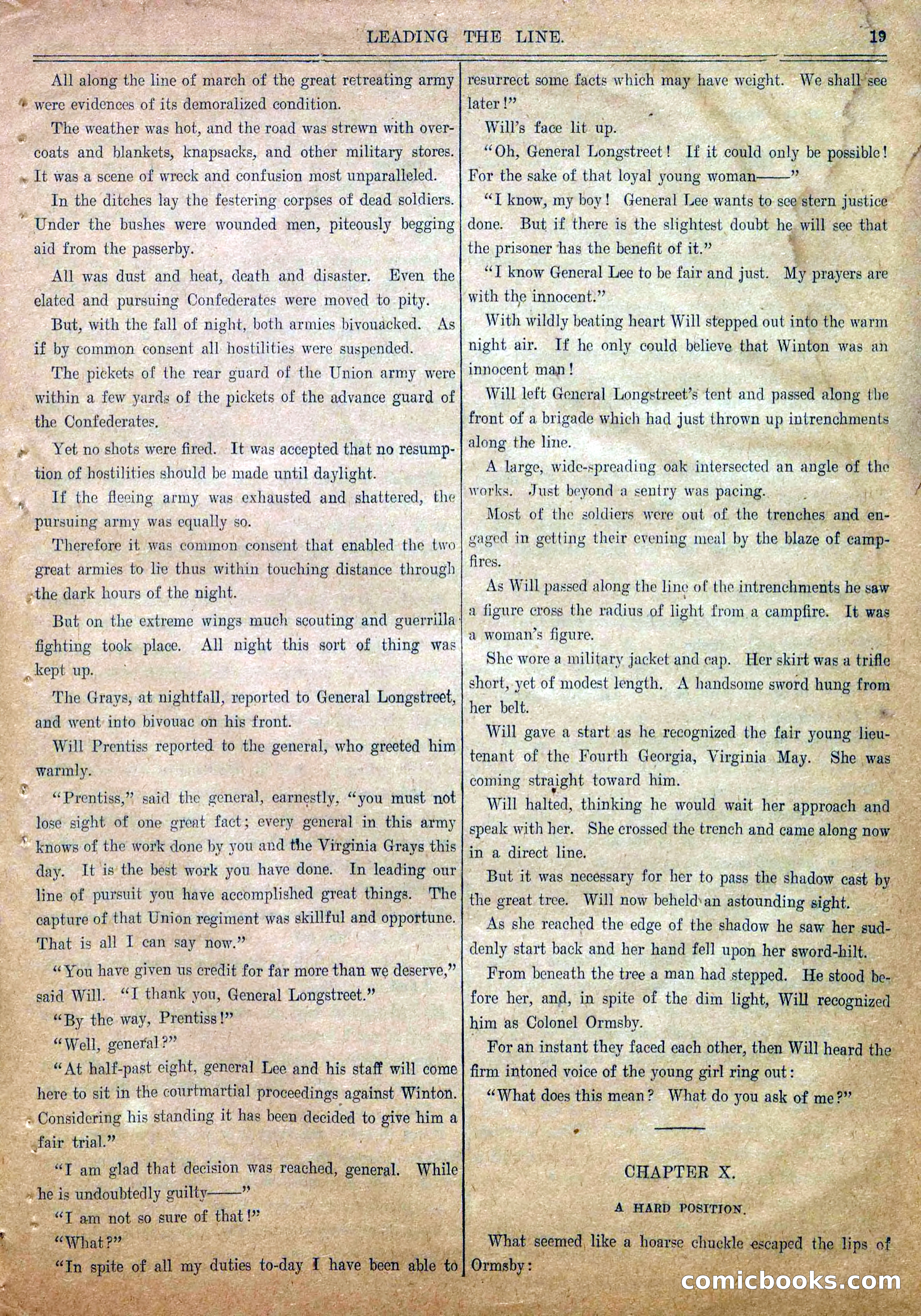 Blue and Gray Weekly, No. 16 — page 21 of 36