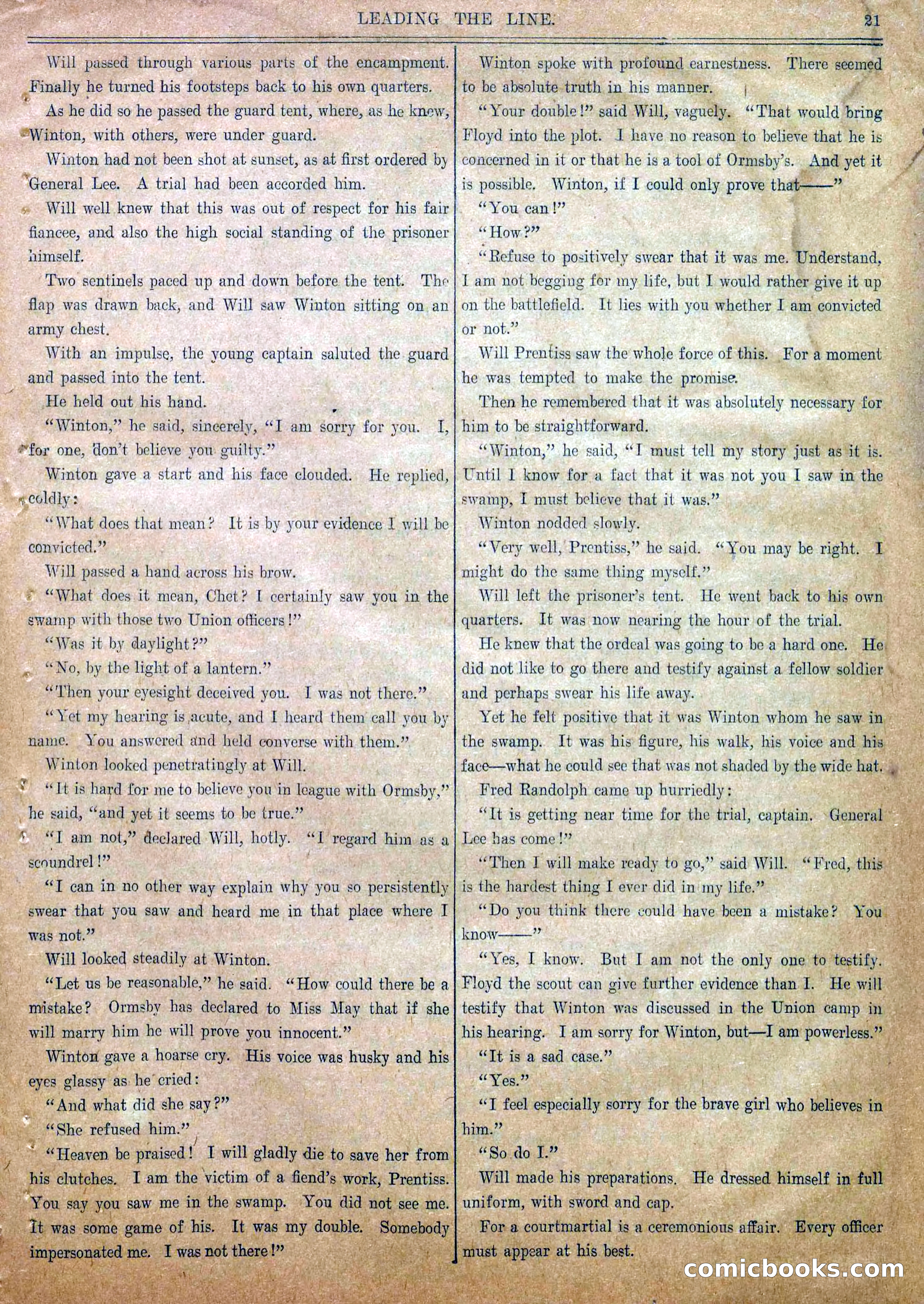 Blue and Gray Weekly, No. 16 — page 23 of 36