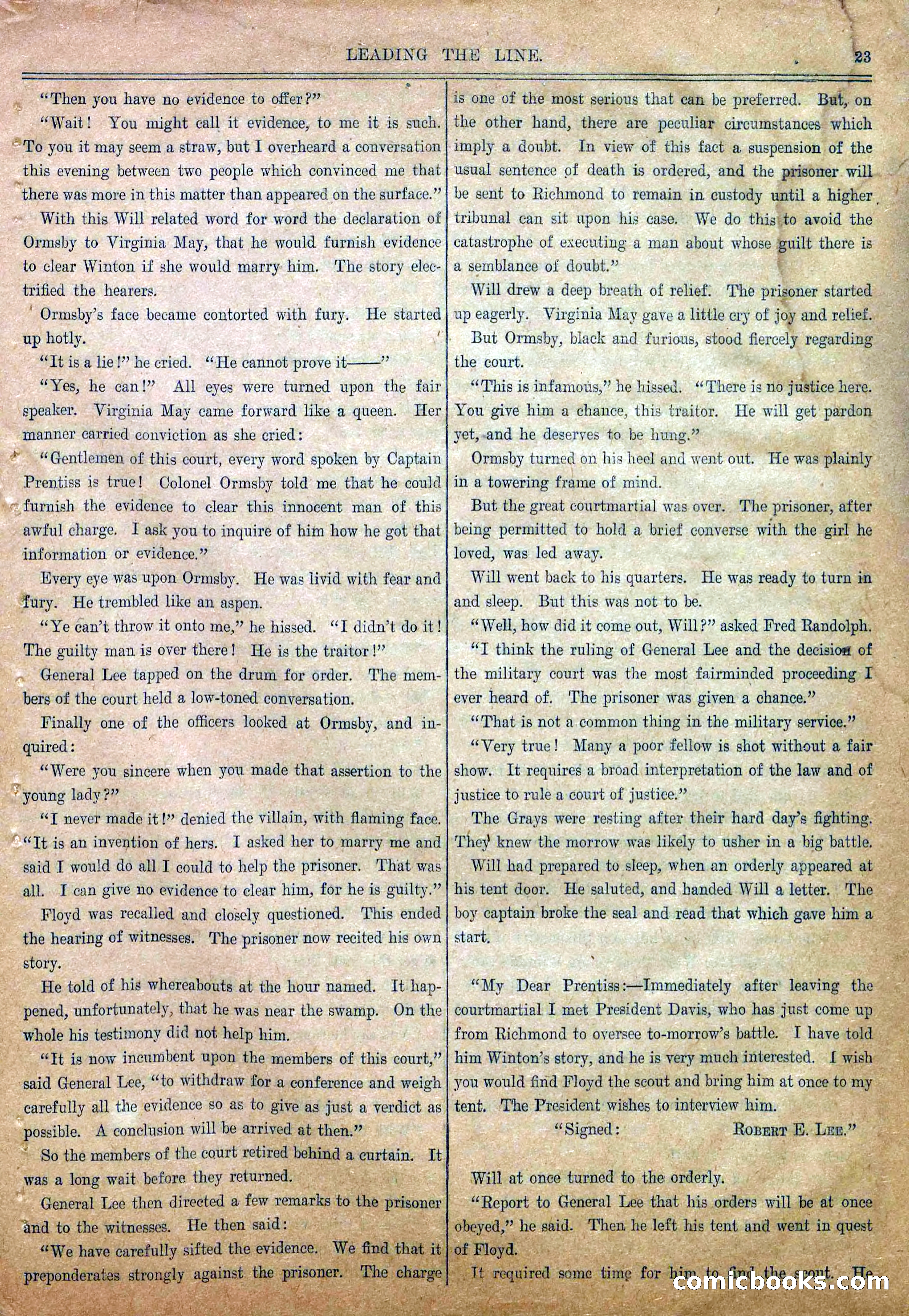 Blue and Gray Weekly, No. 16 — page 25 of 36