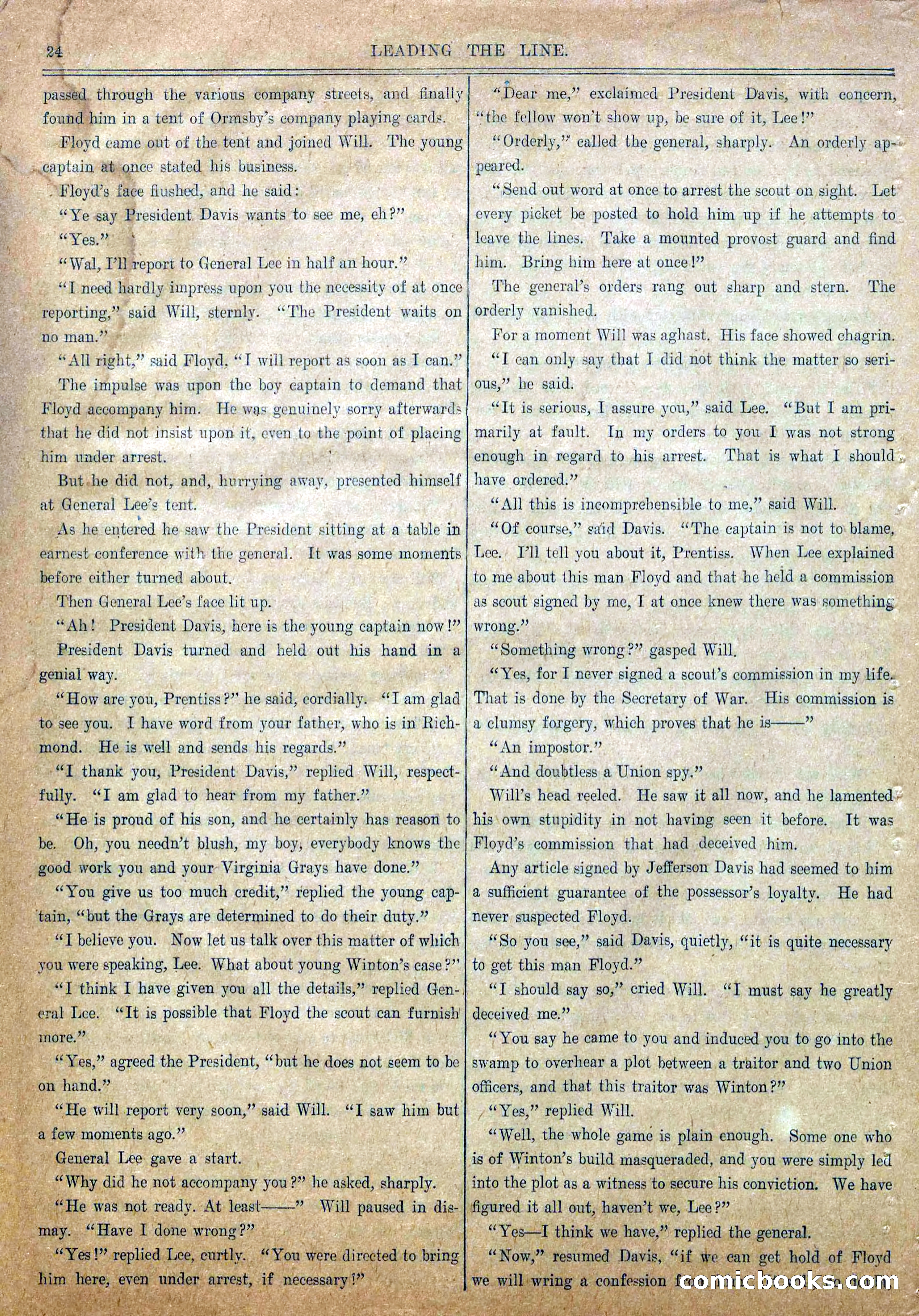 Blue and Gray Weekly, No. 16 — page 26 of 36