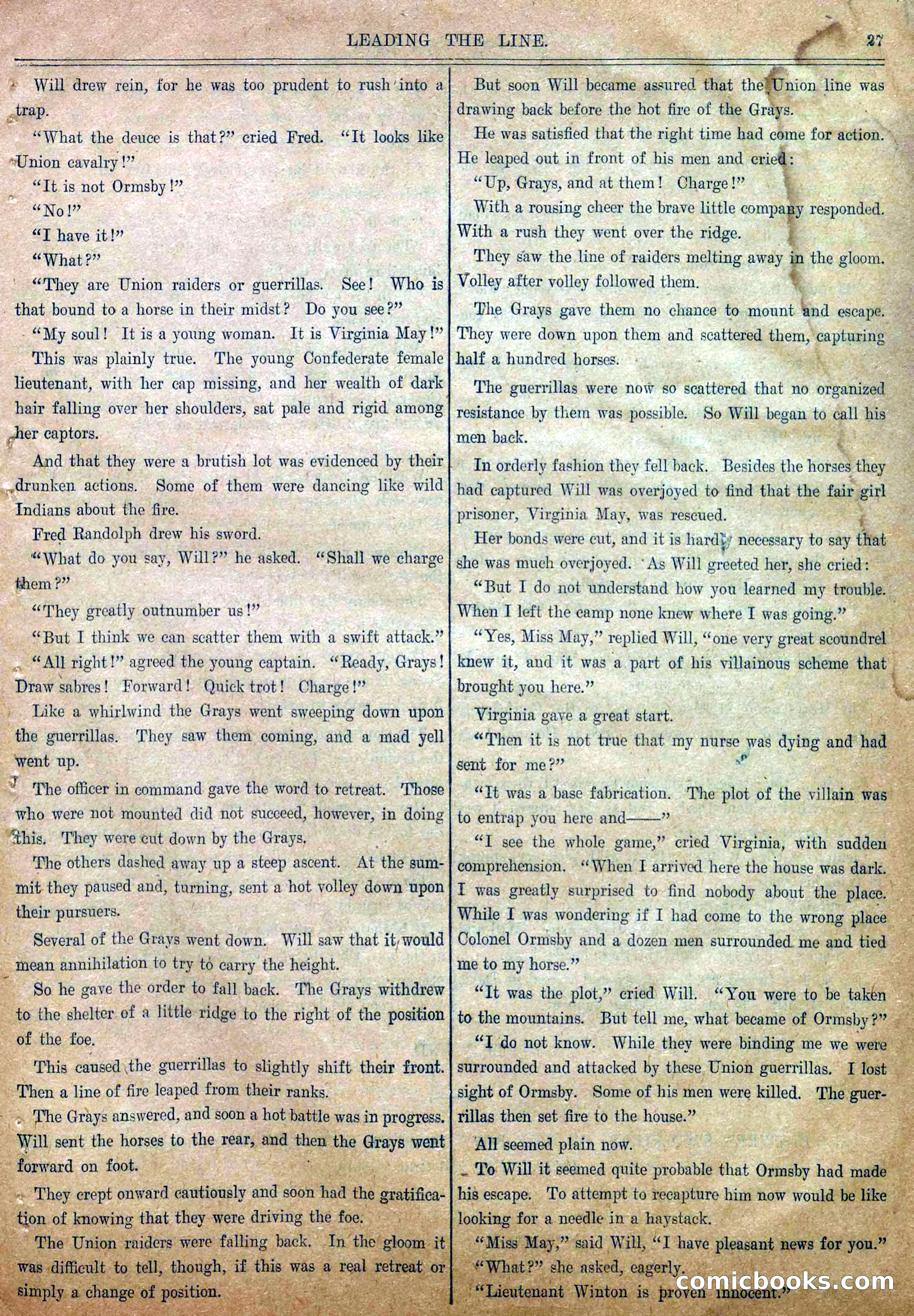 Blue and Gray Weekly, No. 16 — page 29 of 36
