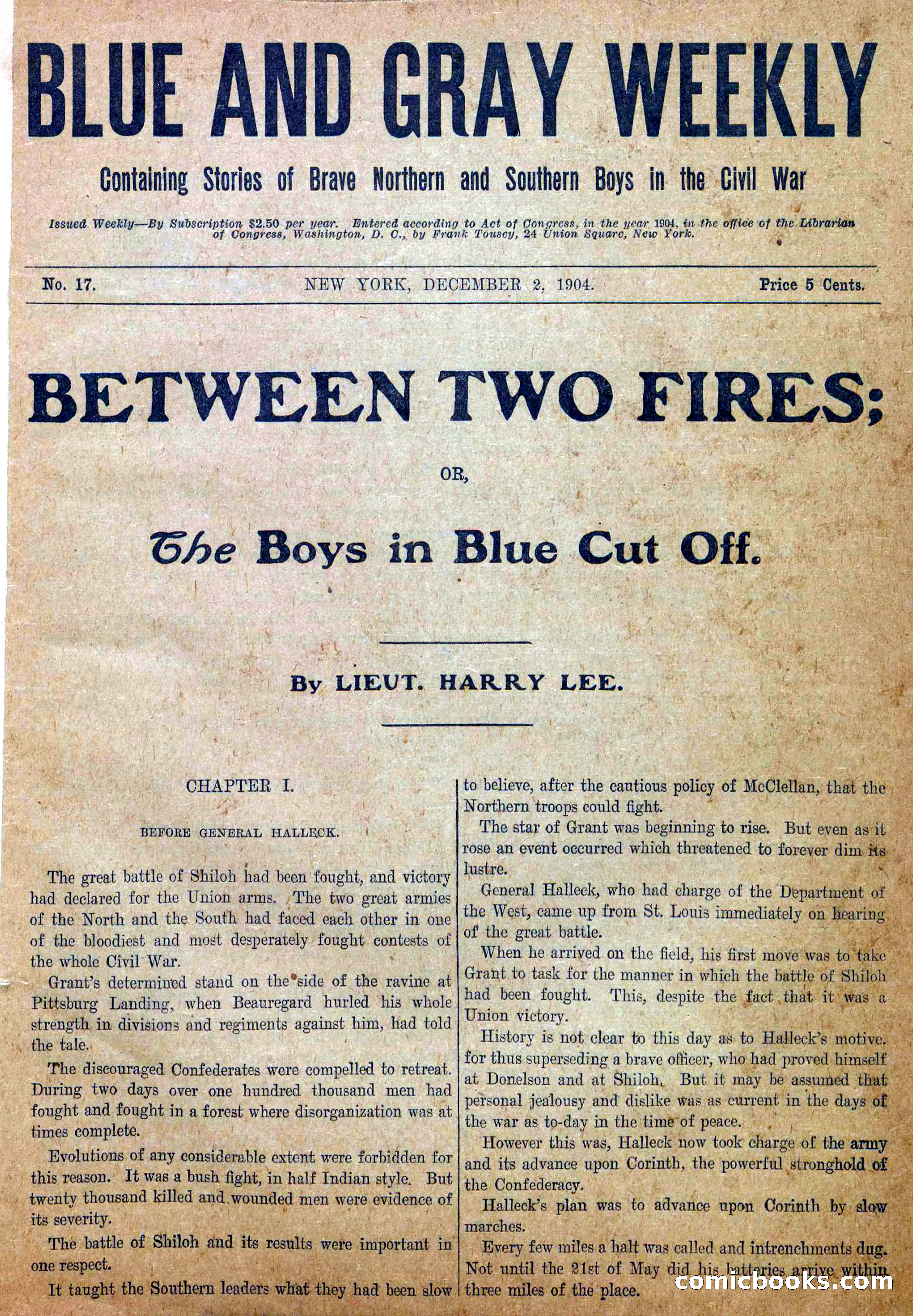 Blue and Gray Weekly, No. 17 — page 3 of 36