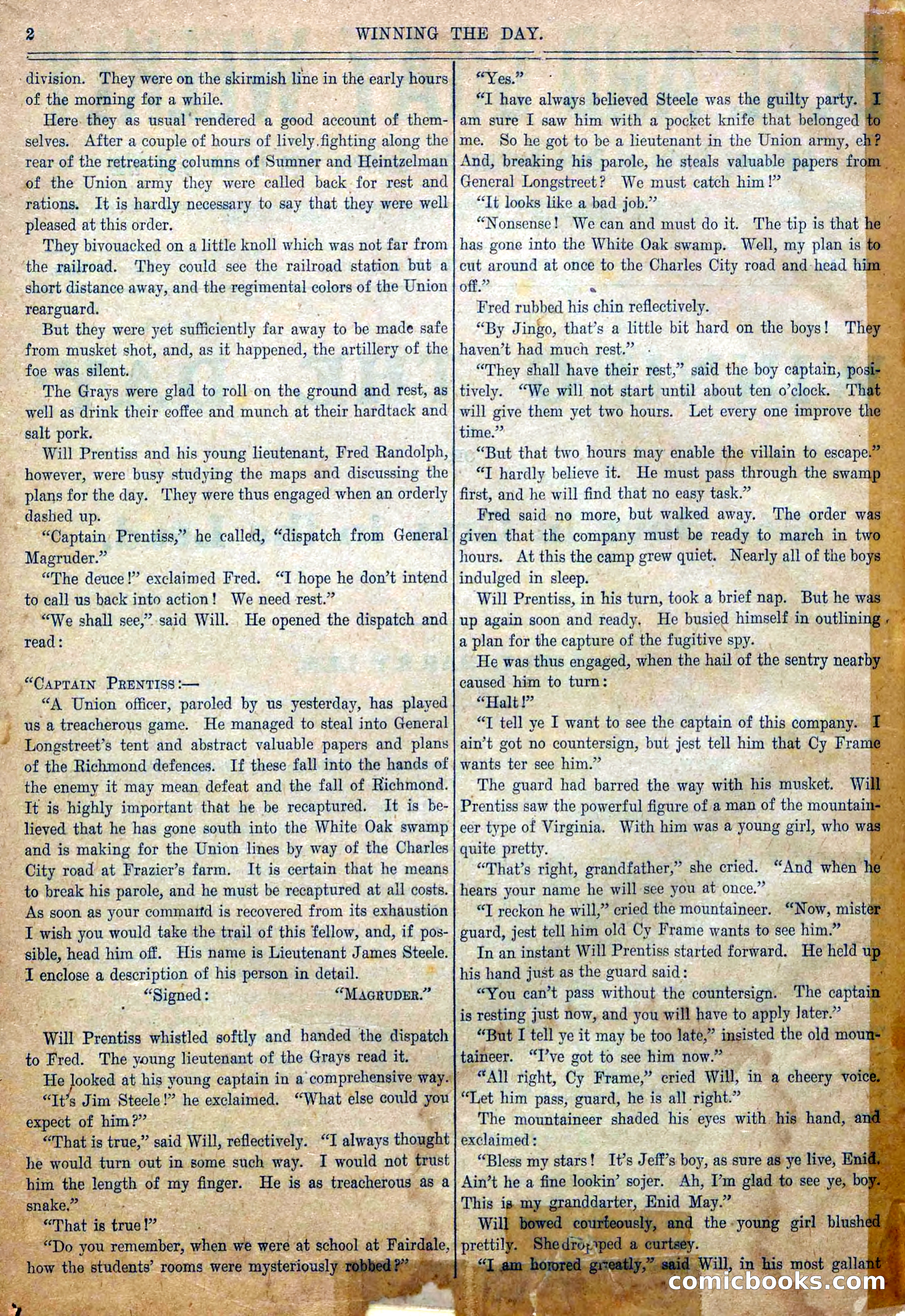 Blue and Gray Weekly, No. 18 — page 4 of 36