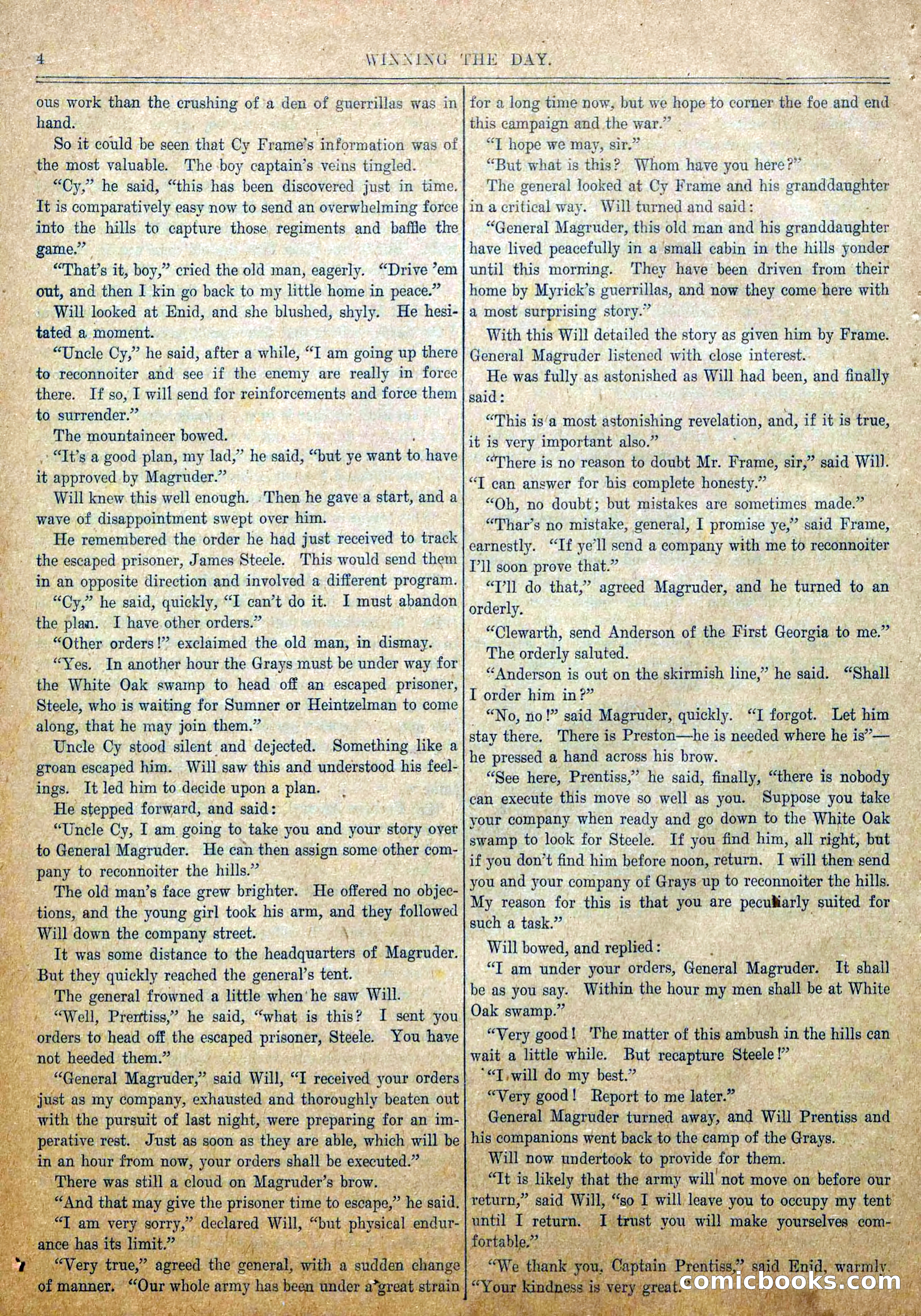 Blue and Gray Weekly, No. 18 — page 6 of 36