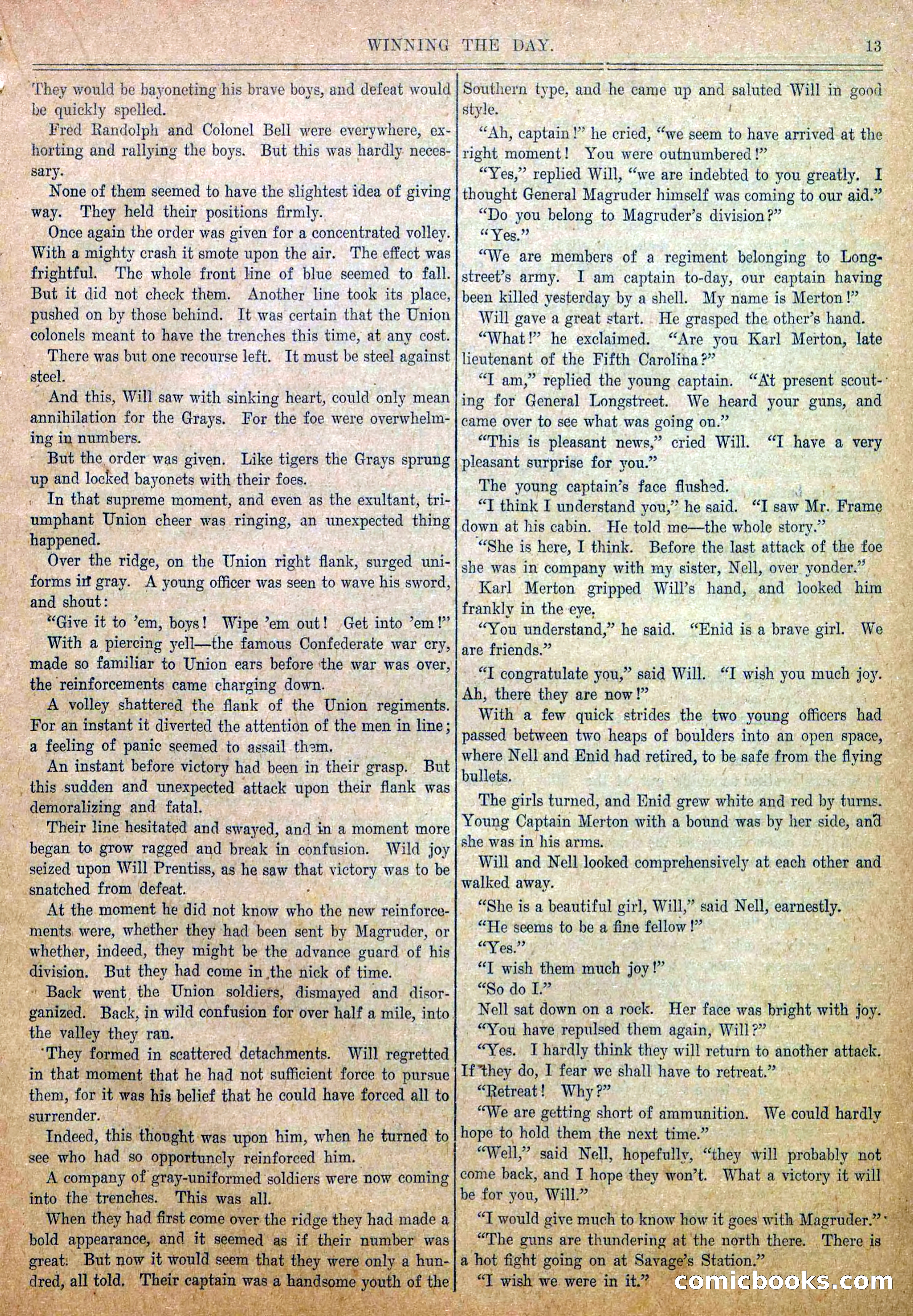 Blue and Gray Weekly, No. 18 — page 15 of 36