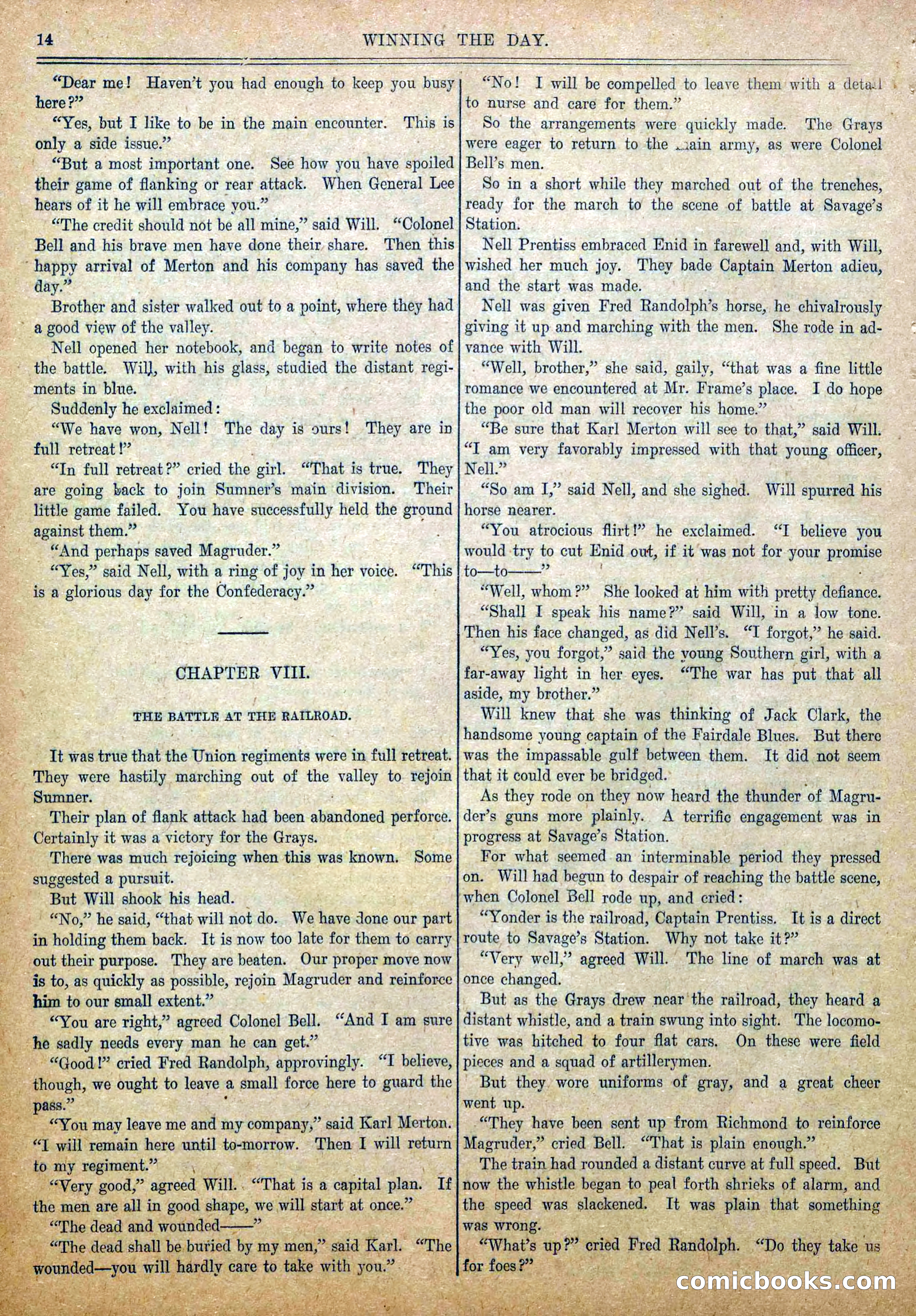 Blue and Gray Weekly, No. 18 — page 16 of 36