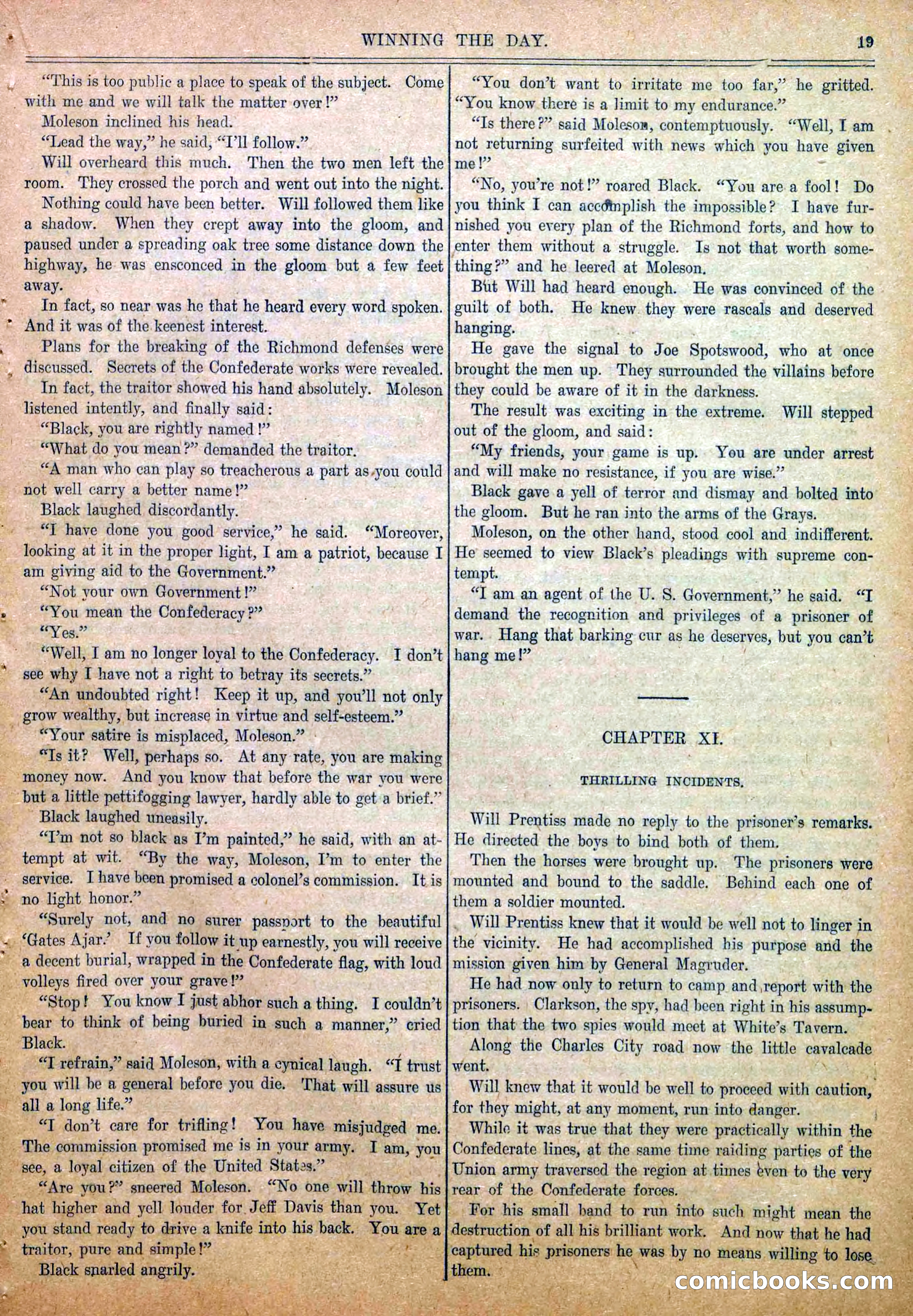 Blue and Gray Weekly, No. 18 — page 21 of 36