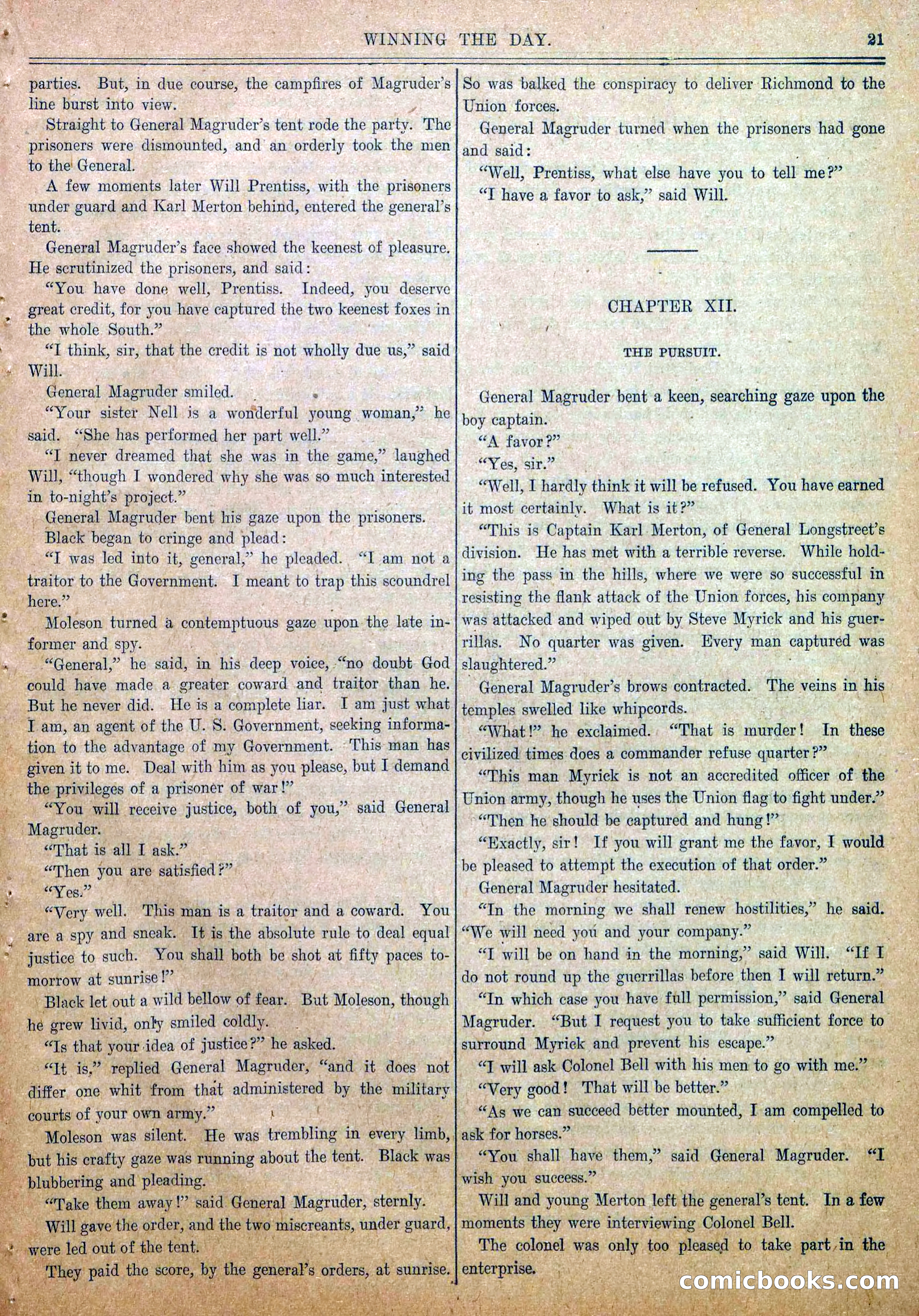 Blue and Gray Weekly, No. 18 — page 23 of 36