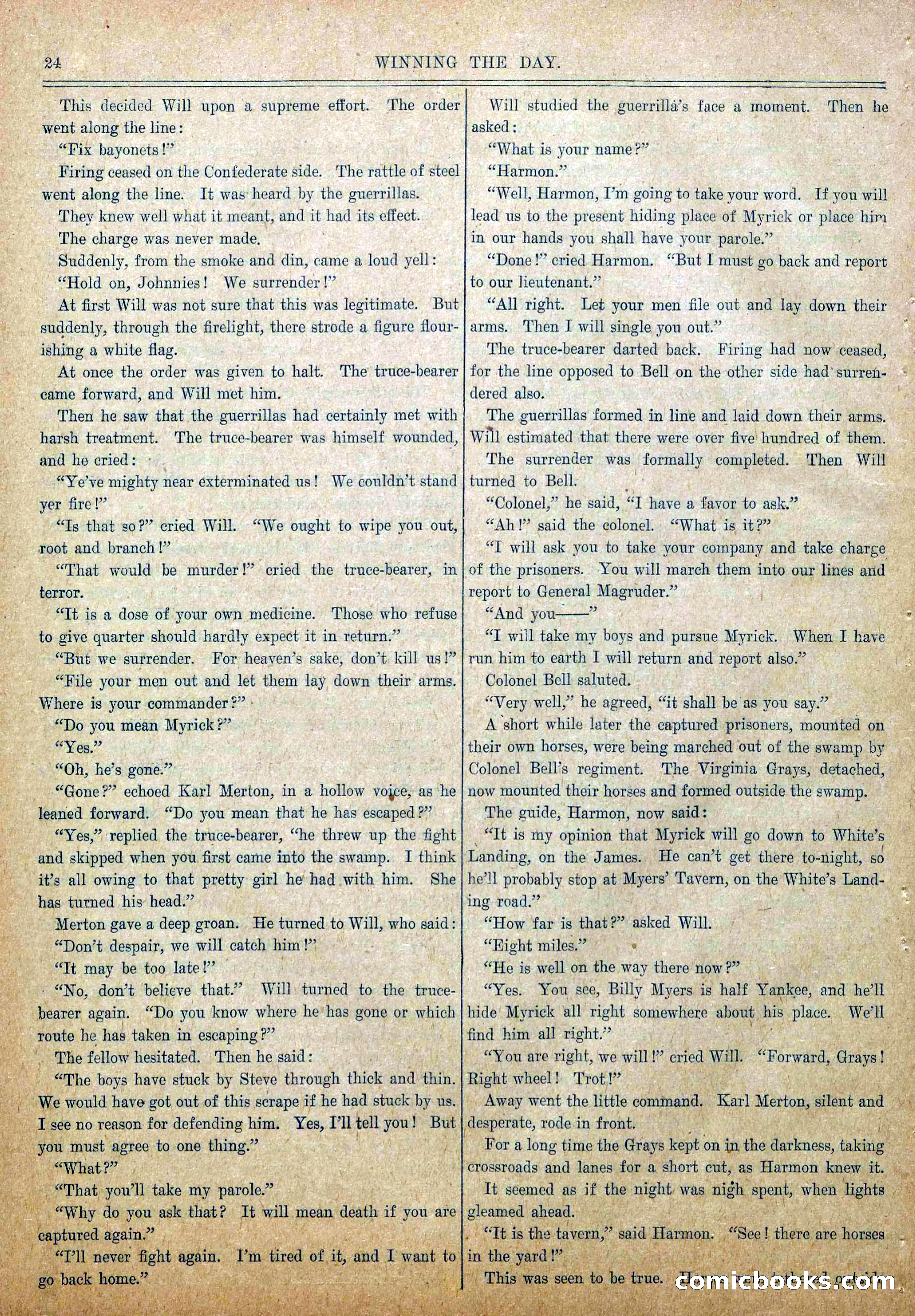 Blue and Gray Weekly, No. 18 — page 26 of 36