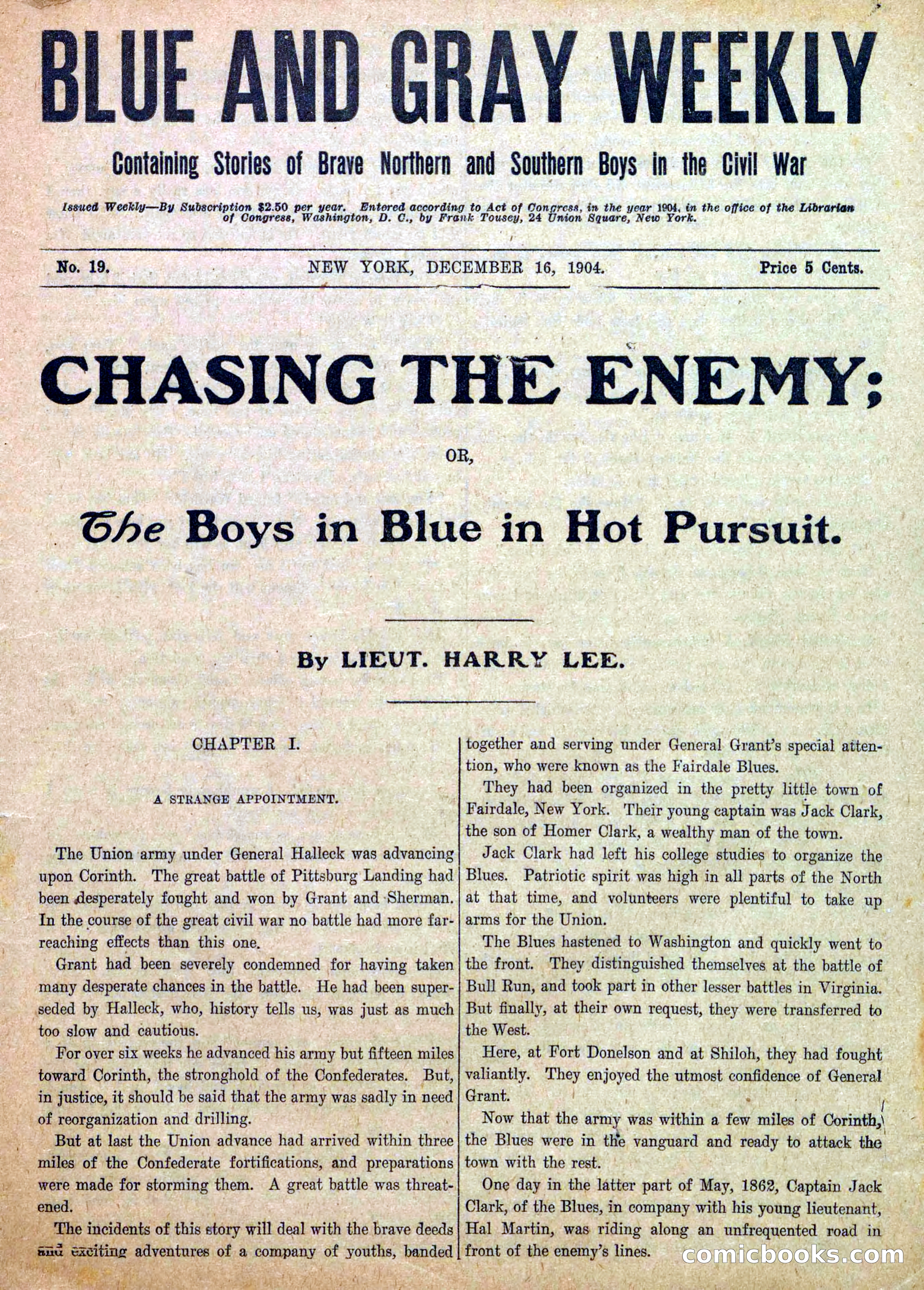 Blue and Gray Weekly, No. 19 — page 3 of 36