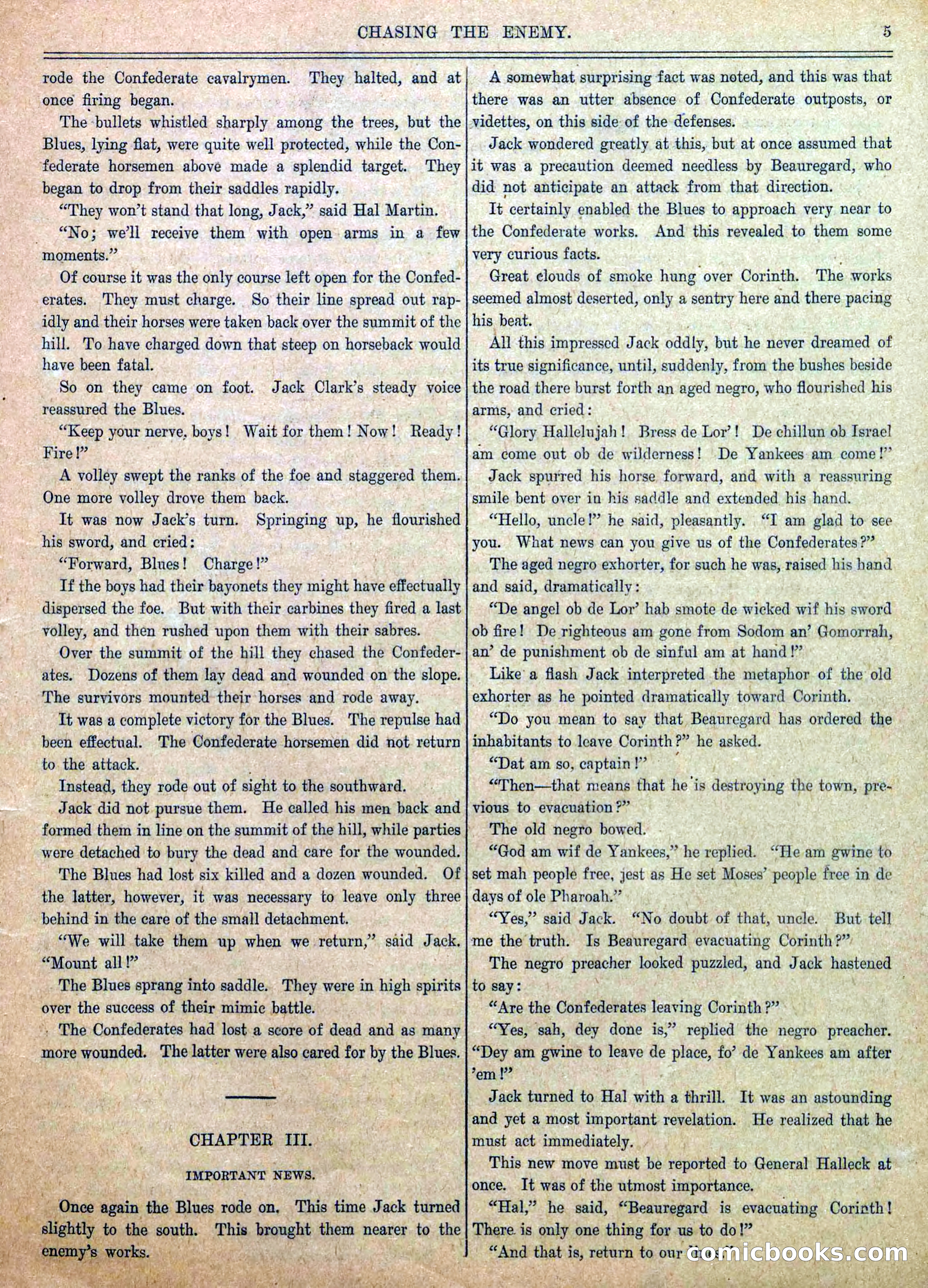 Blue and Gray Weekly, No. 19 — page 7 of 36