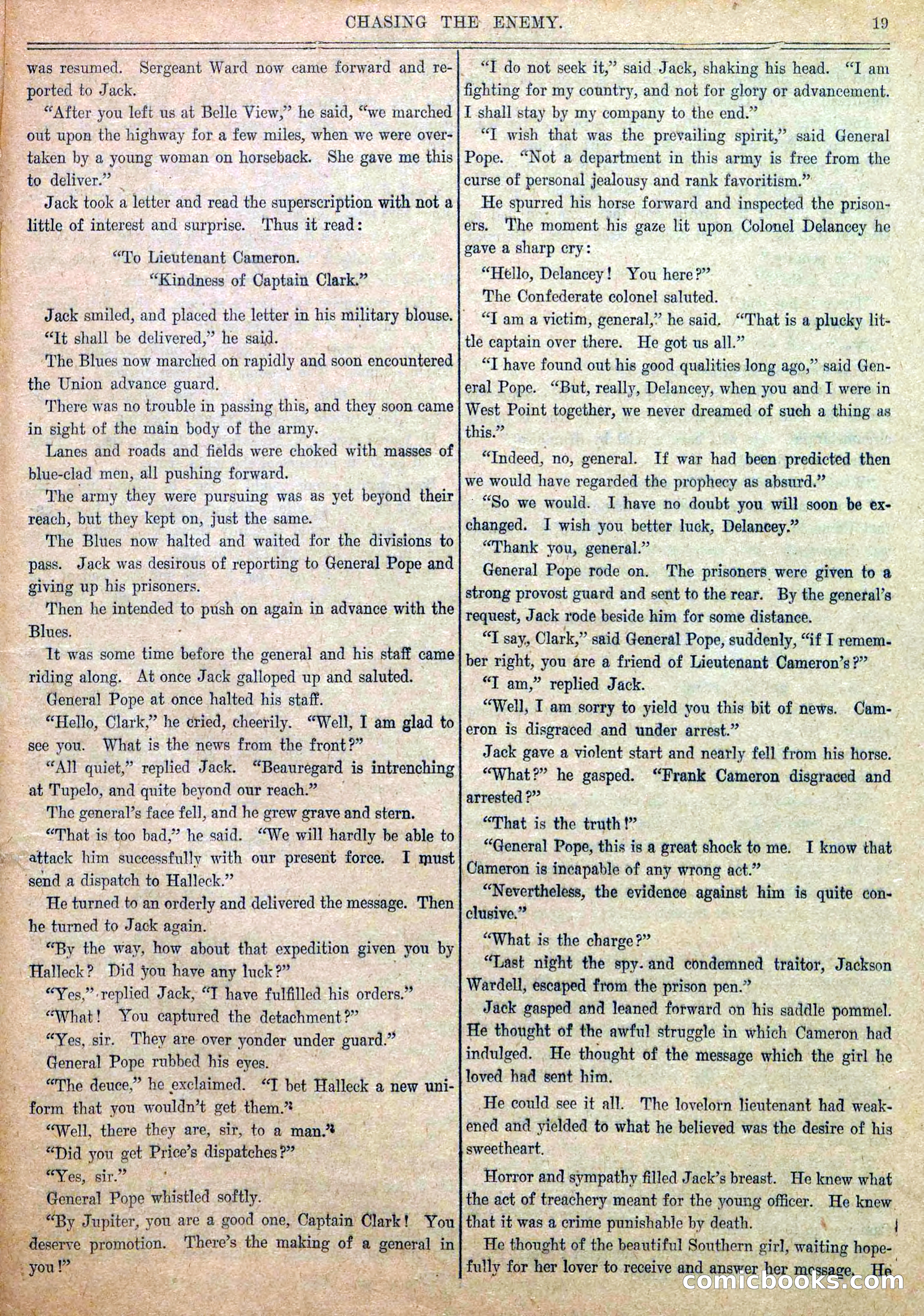 Blue and Gray Weekly, No. 19 — page 21 of 36