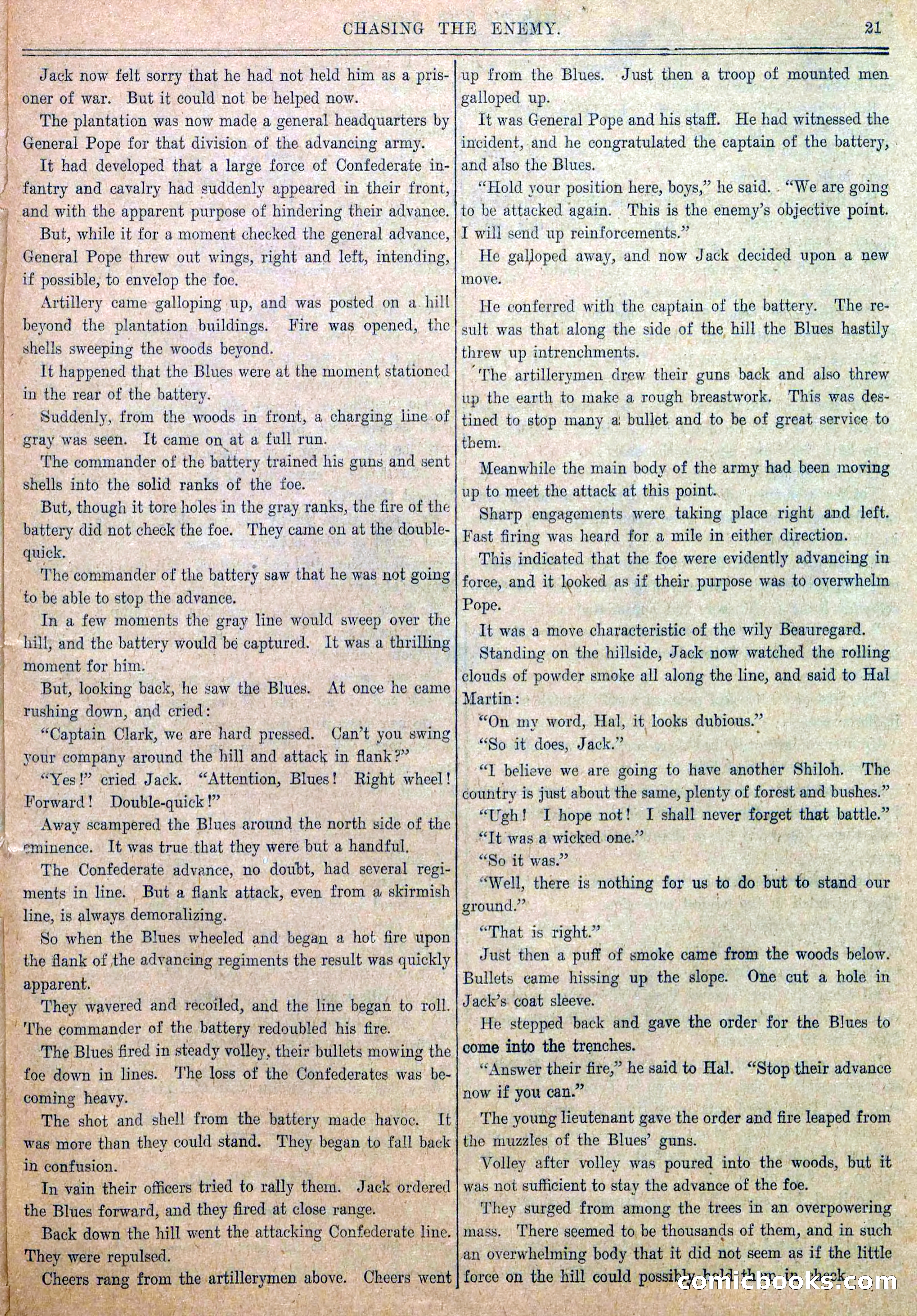 Blue and Gray Weekly, No. 19 — page 23 of 36
